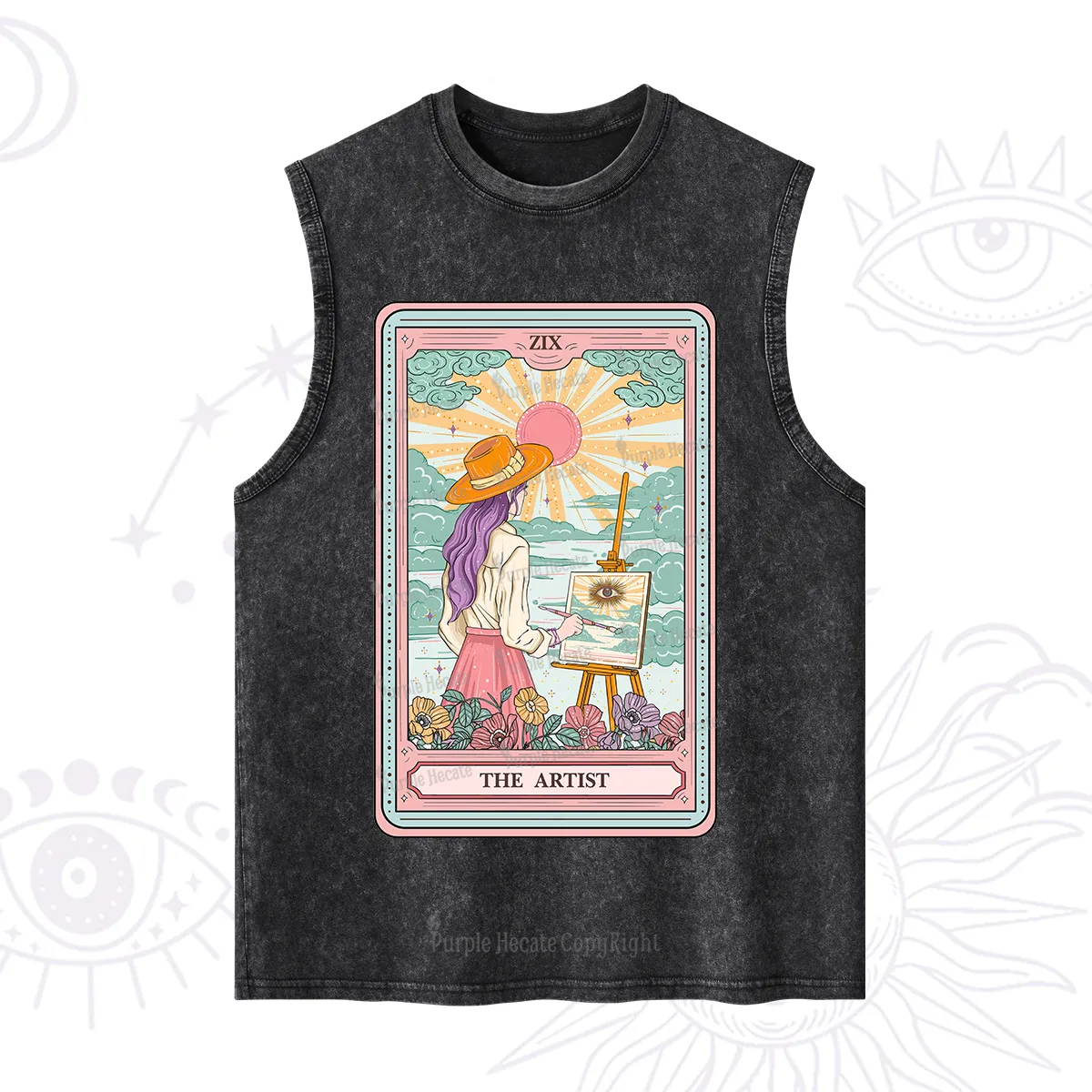 Purplehecate The Artist Tarot Washed Tank