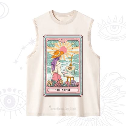 Purplehecate The Artist Tarot Washed Tank