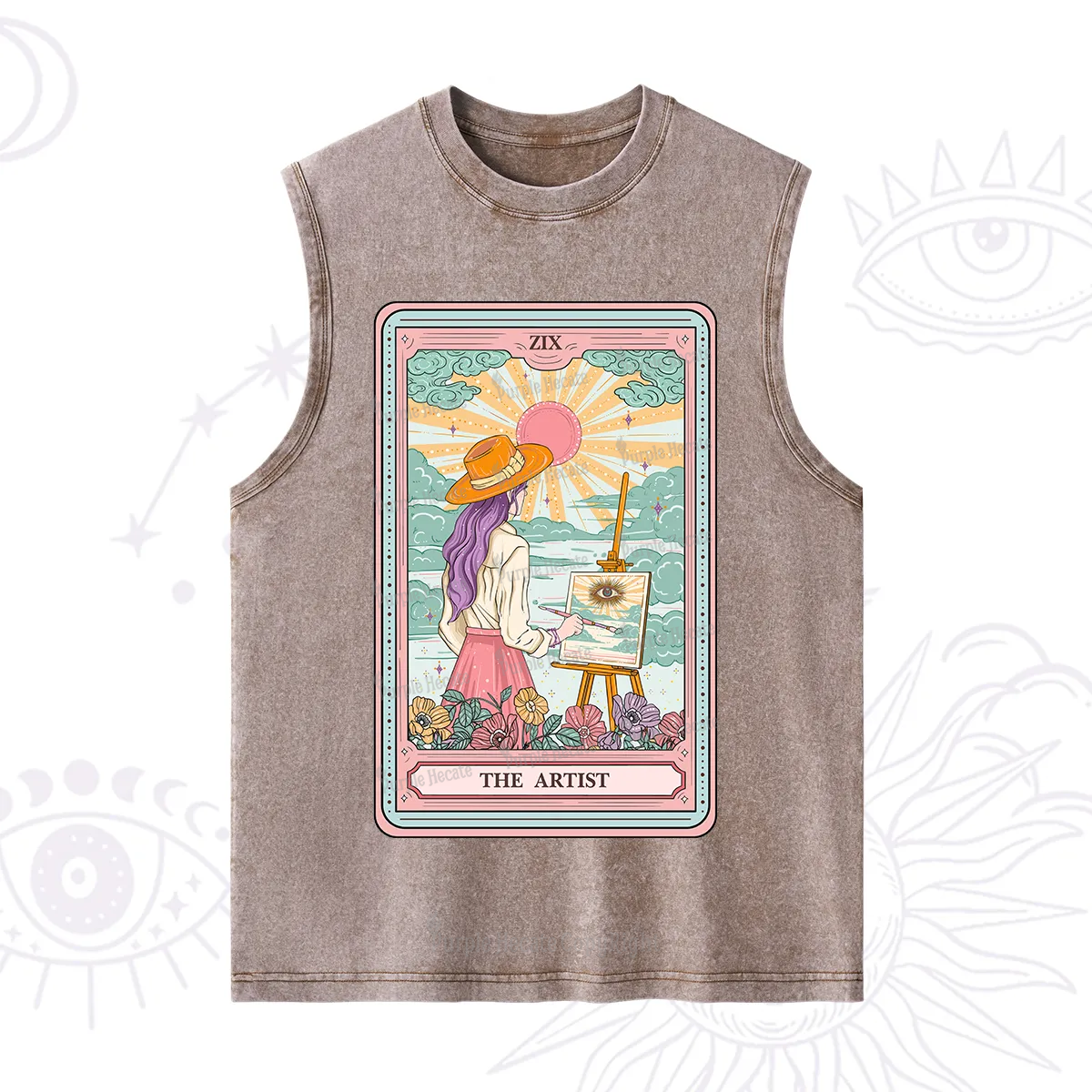 Purplehecate The Artist Tarot Washed Tank