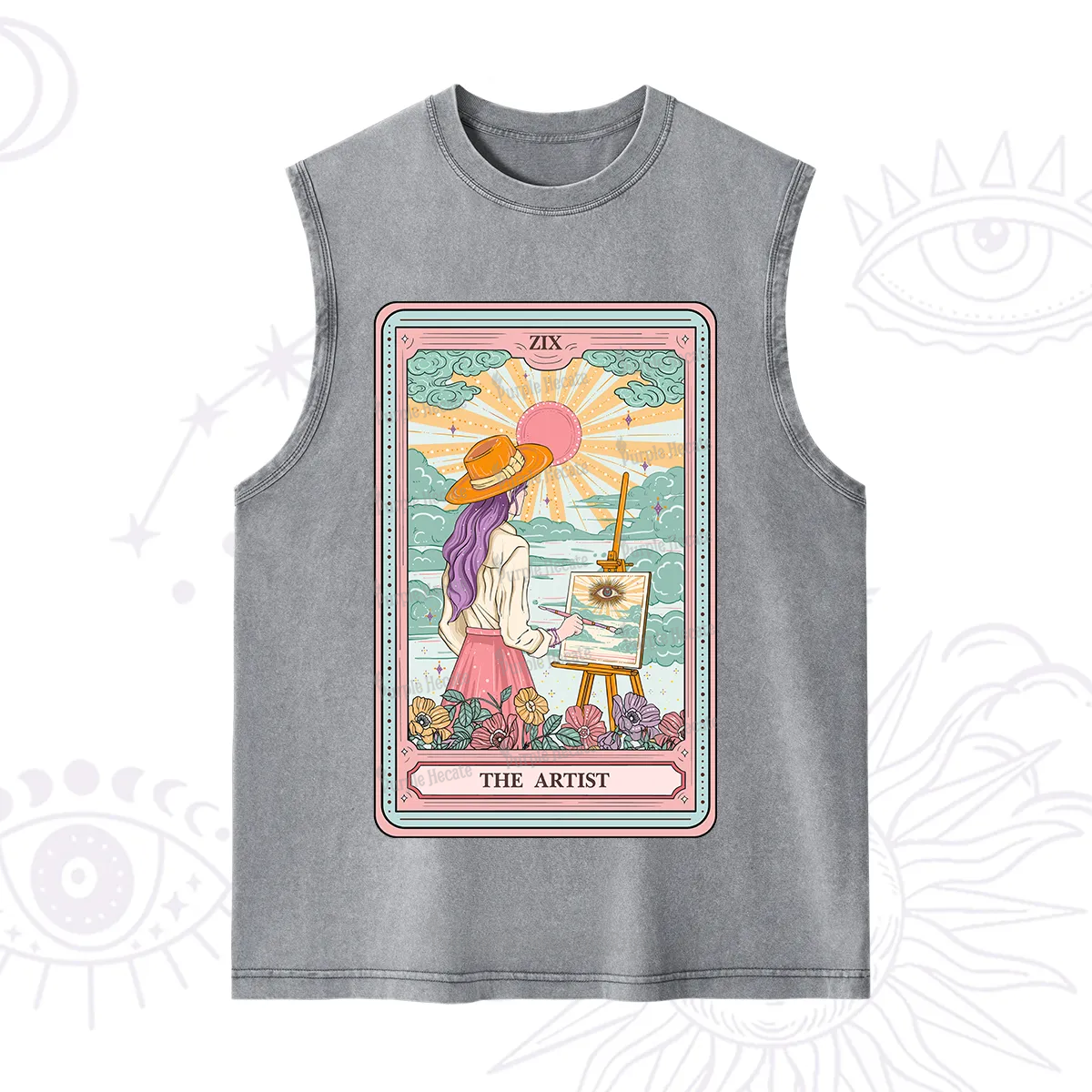 Purplehecate The Artist Tarot Washed Tank