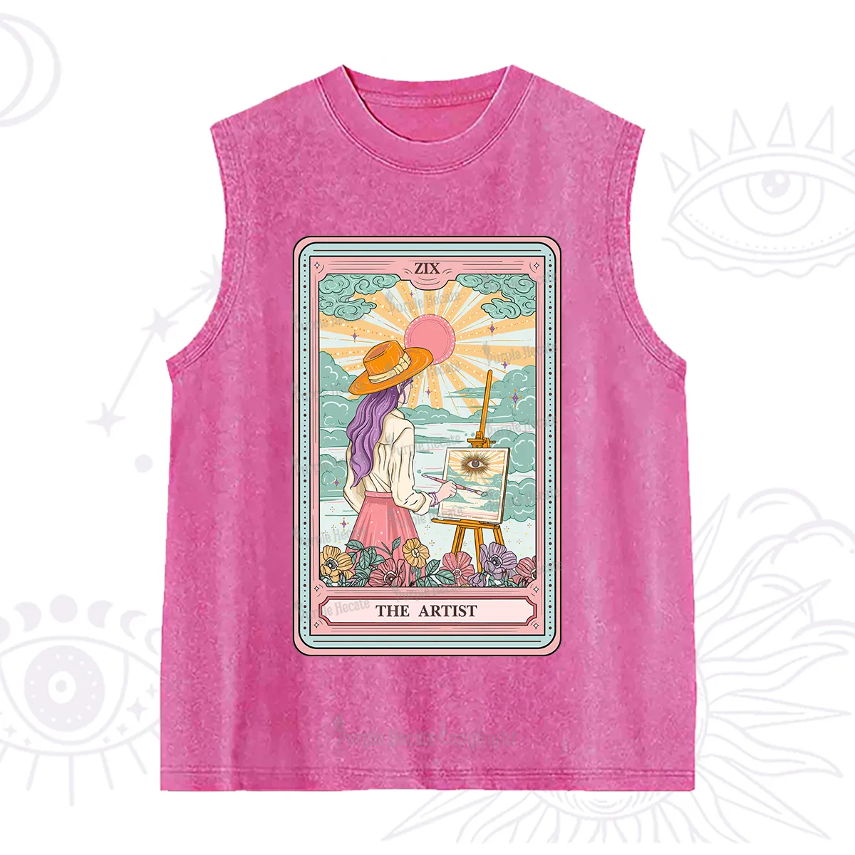 Purplehecate The Artist Tarot Washed Tank