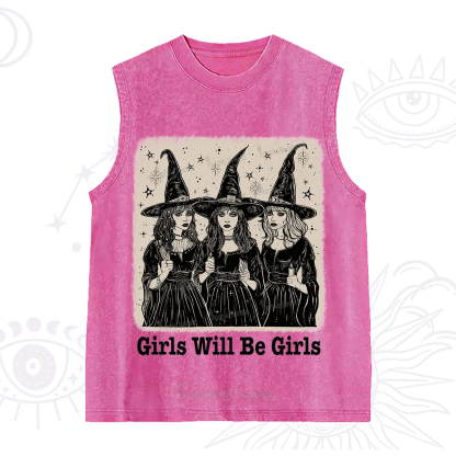 Purplehecate Girls Will Be Girls Washed Tank
