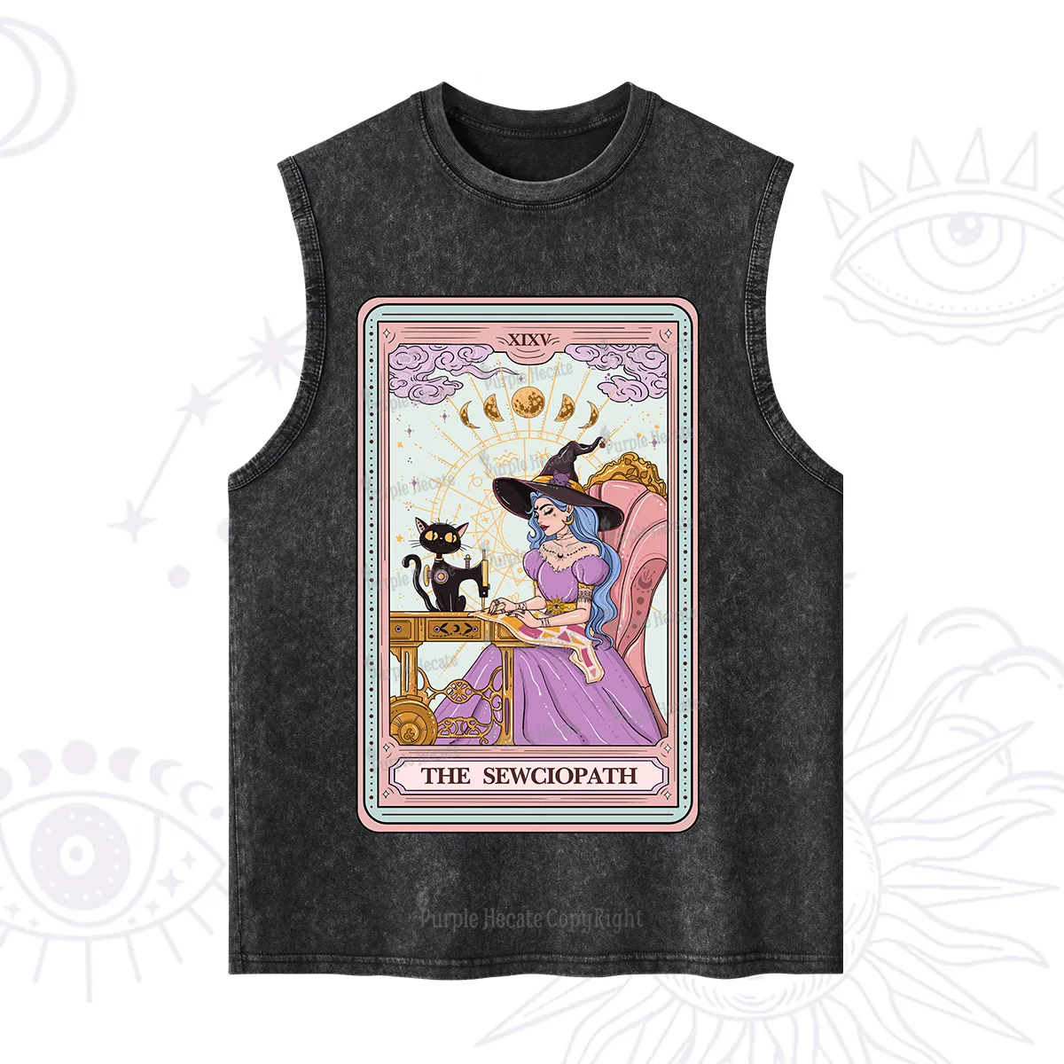 Purplehecate The Sewciopath Tarot Washed Tank