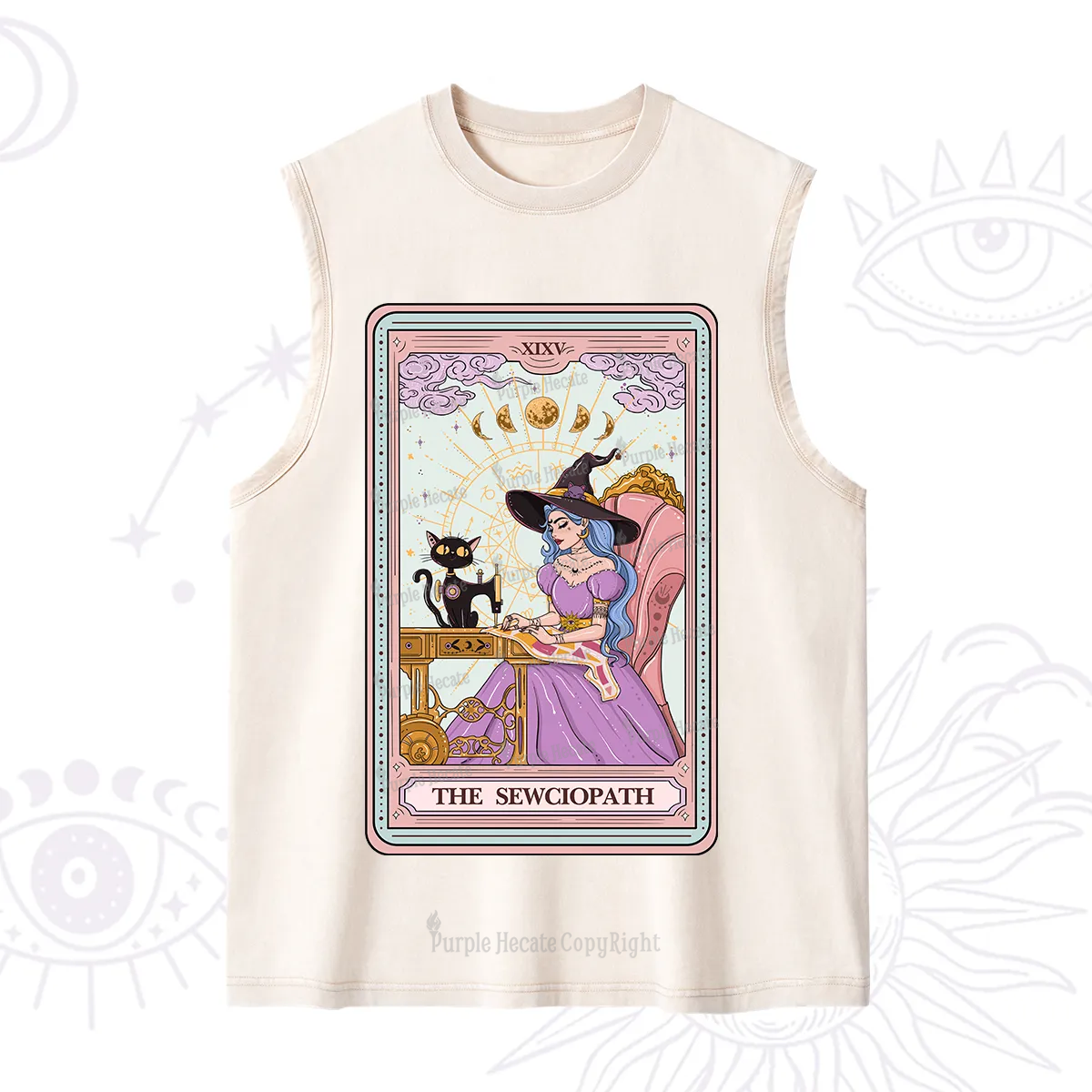 Purplehecate The Sewciopath Tarot Washed Tank
