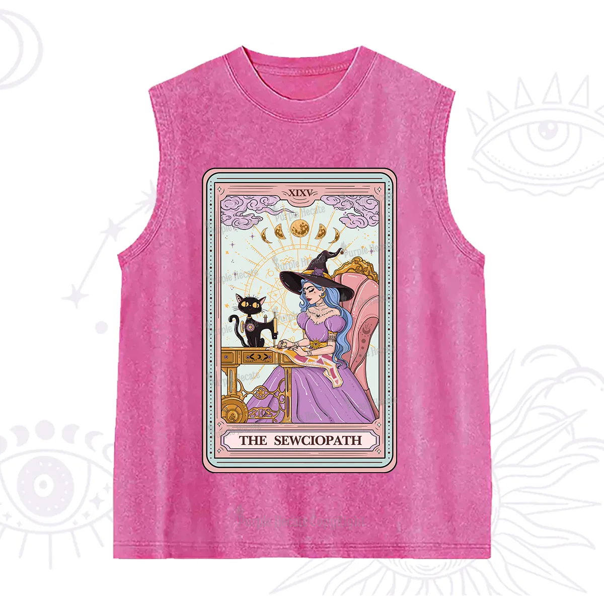 Purplehecate The Sewciopath Tarot Washed Tank