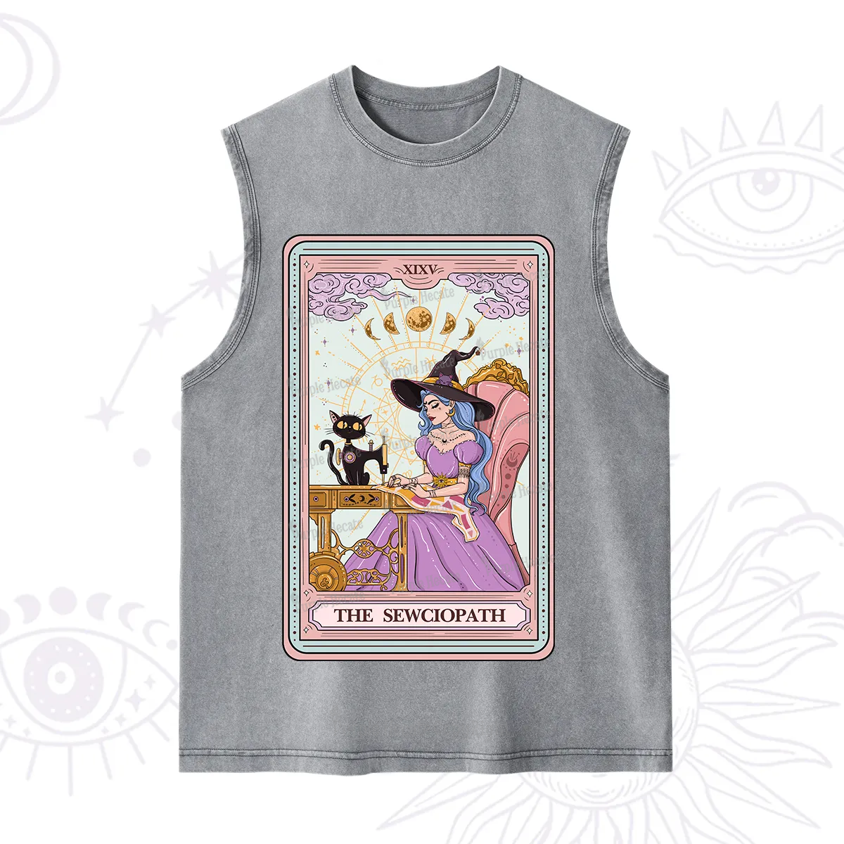 Purplehecate The Sewciopath Tarot Washed Tank