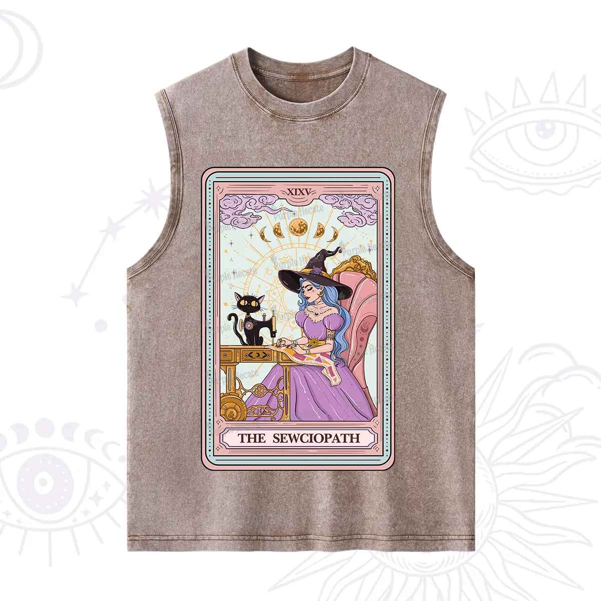 Purplehecate The Sewciopath Tarot Washed Tank