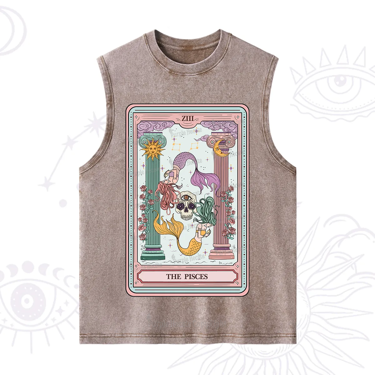 Purplehecate The Pisces Goddess Tarot Washed Tank
