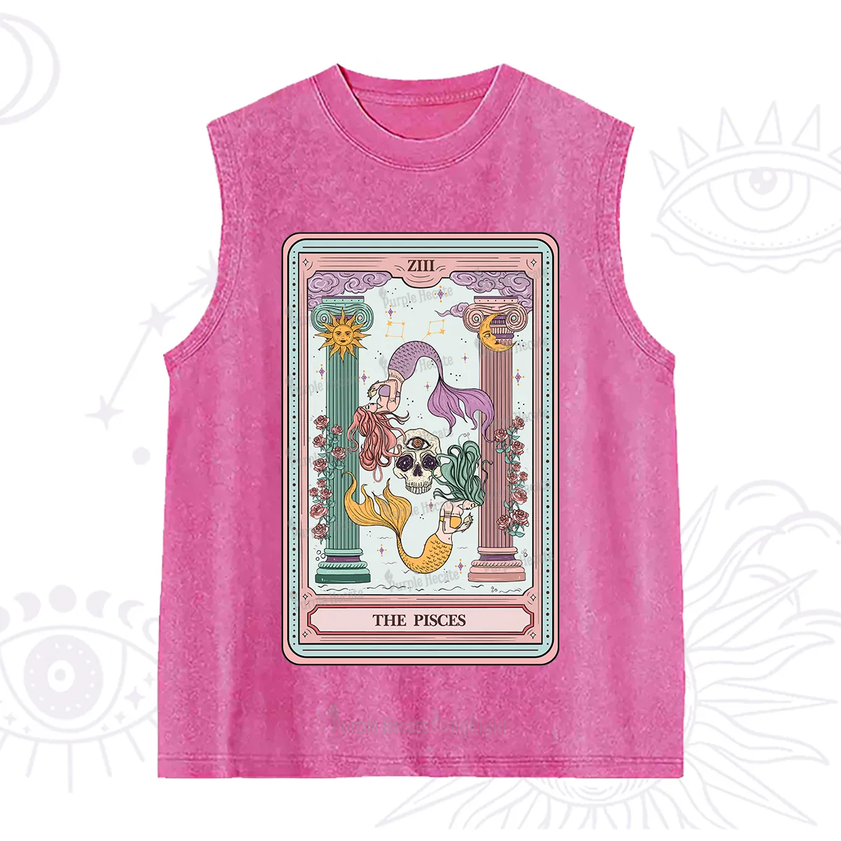 Purplehecate The Pisces Goddess Tarot Washed Tank