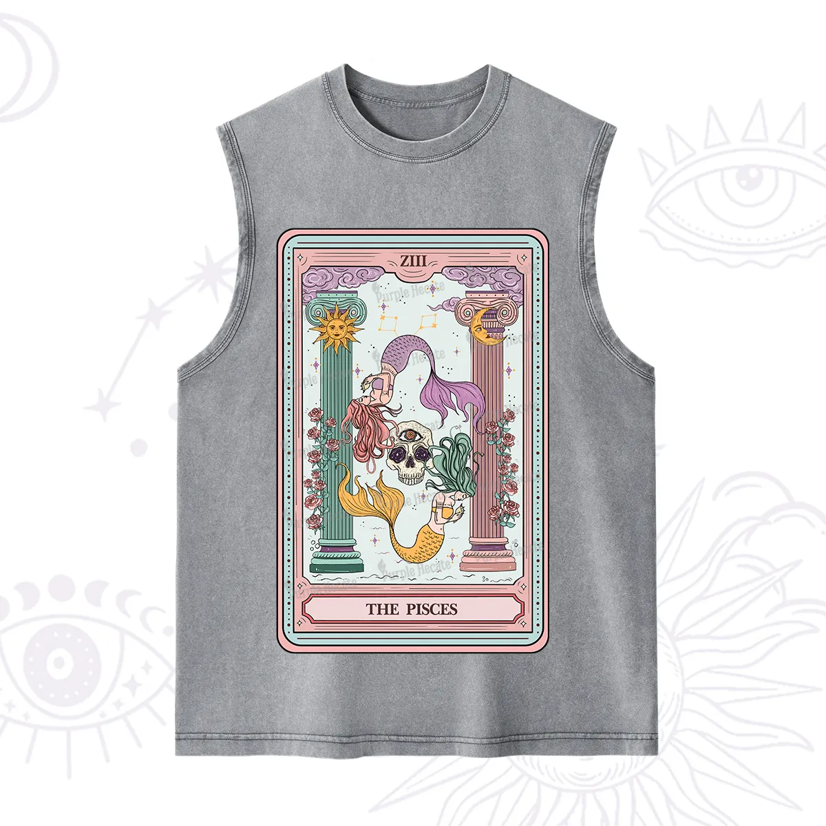 Purplehecate The Pisces Goddess Tarot Washed Tank