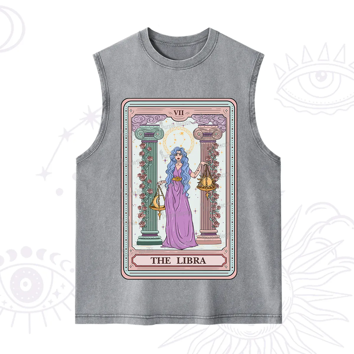 Purplehecate The Libra Goddess Tarot Washed Tank