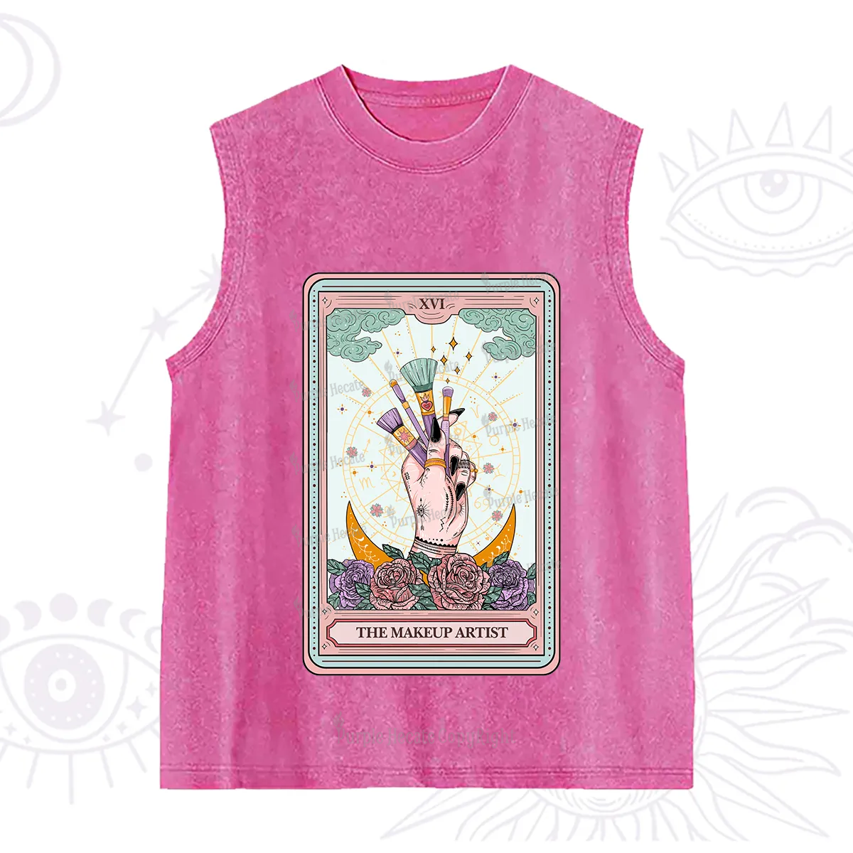 Purplehecate The Makeup Artist Life Tarot Washed Tank