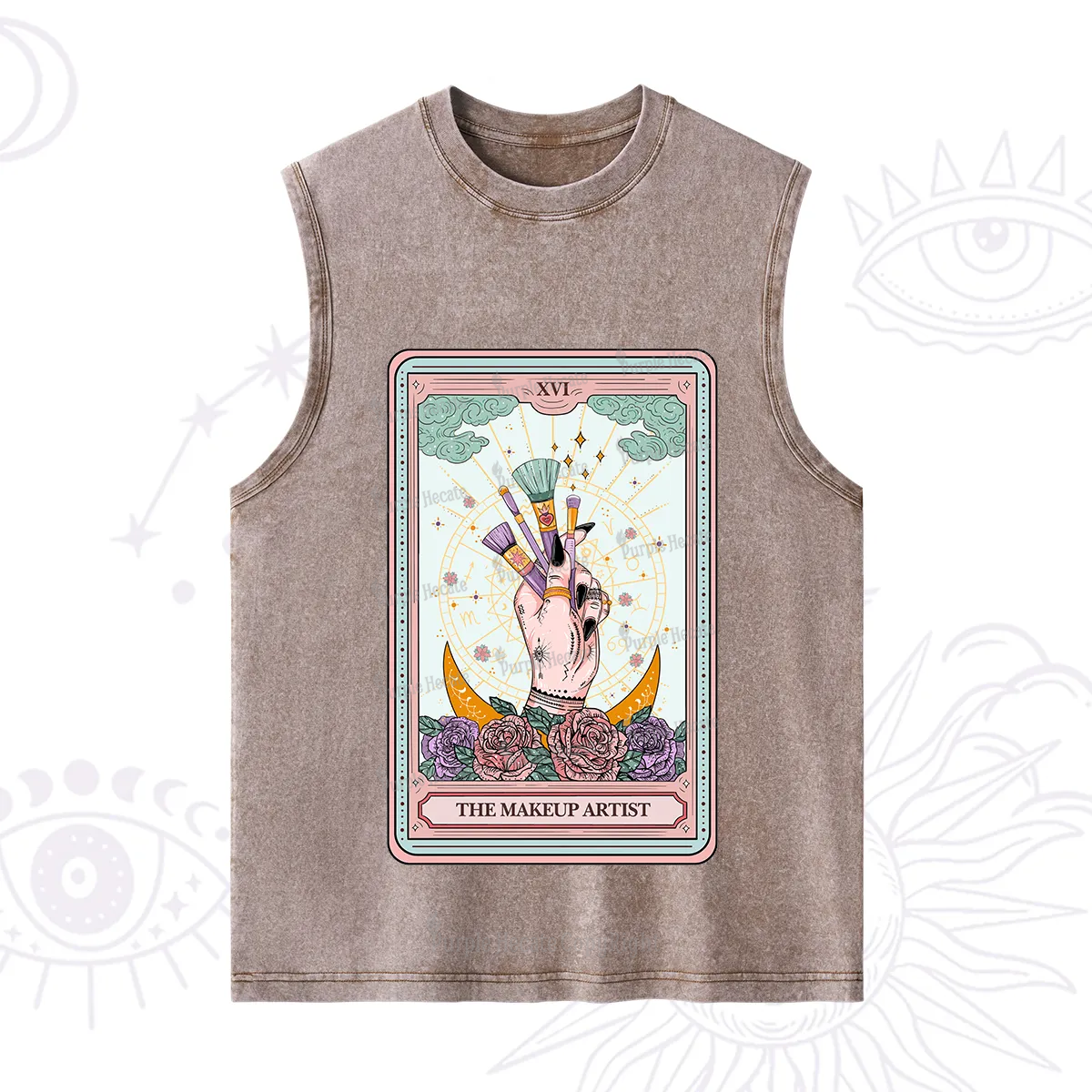 Purplehecate The Makeup Artist Life Tarot Washed Tank