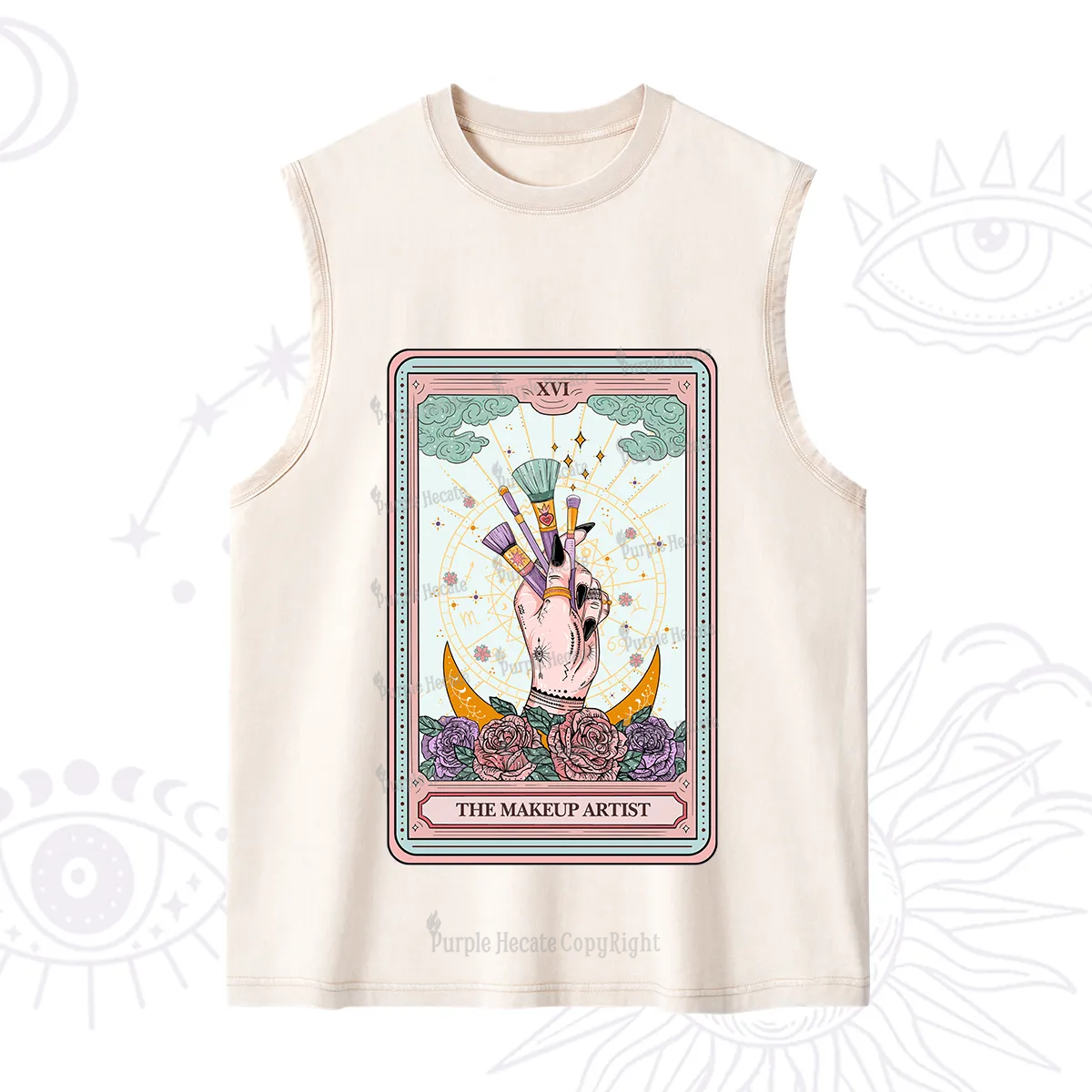 Purplehecate The Makeup Artist Life Tarot Washed Tank