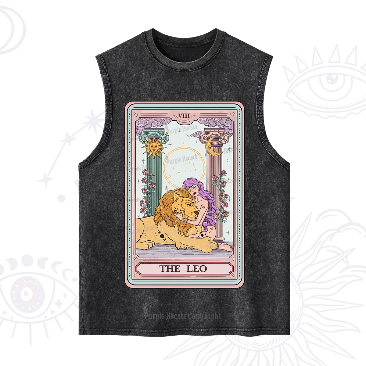 Purplehecate The Leo Goddess Tarot Washed Tank