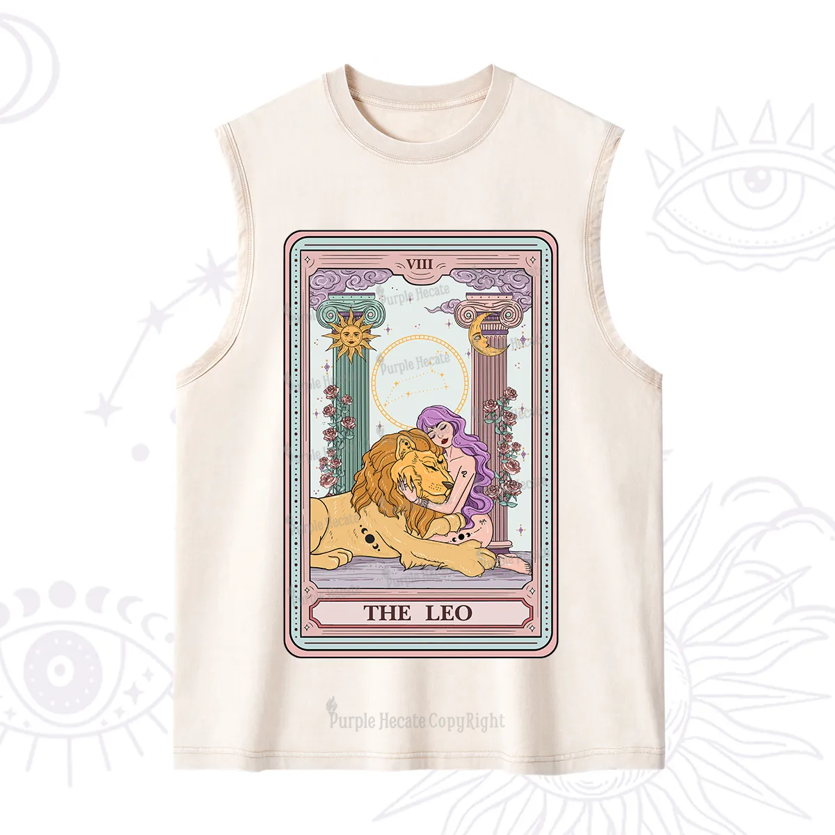 Purplehecate The Leo Goddess Tarot Washed Tank