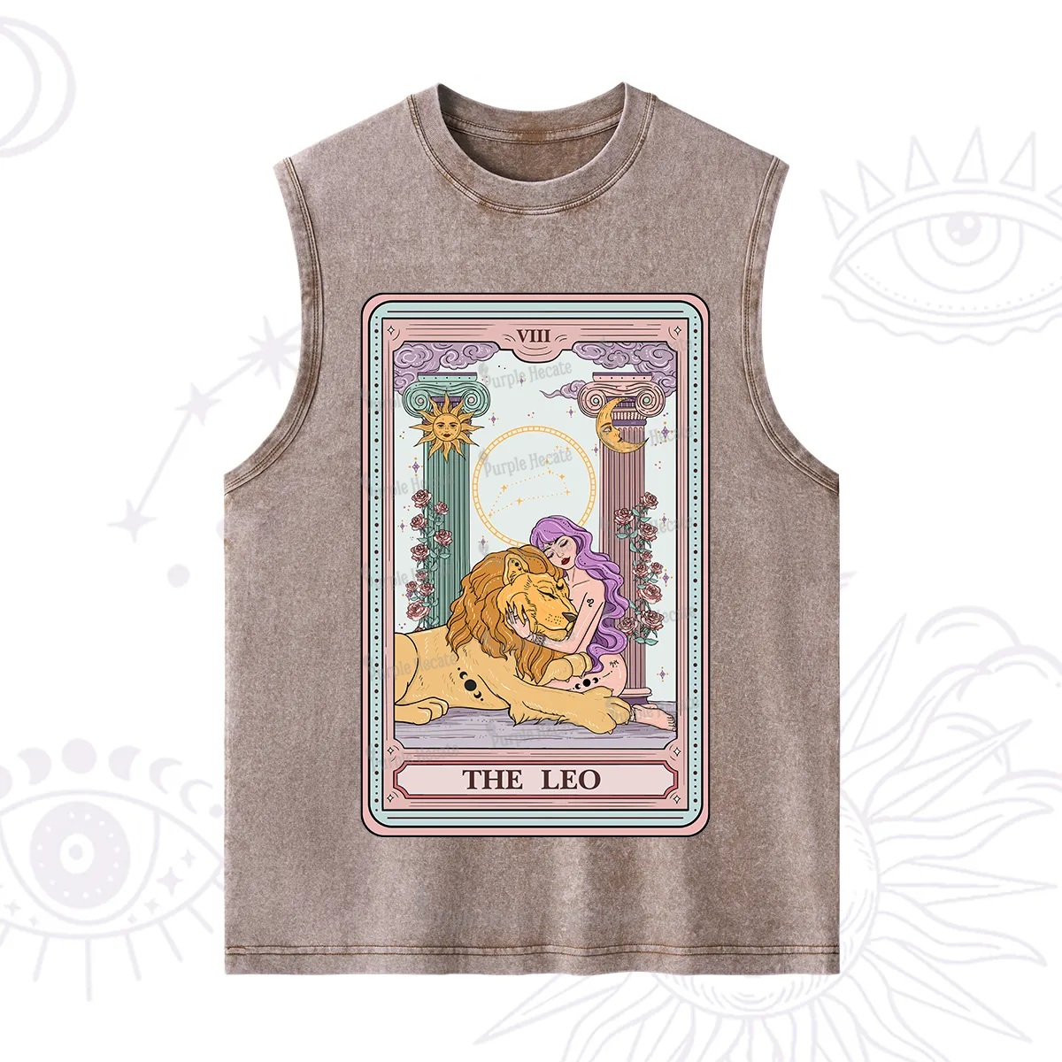 Purplehecate The Leo Goddess Tarot Washed Tank