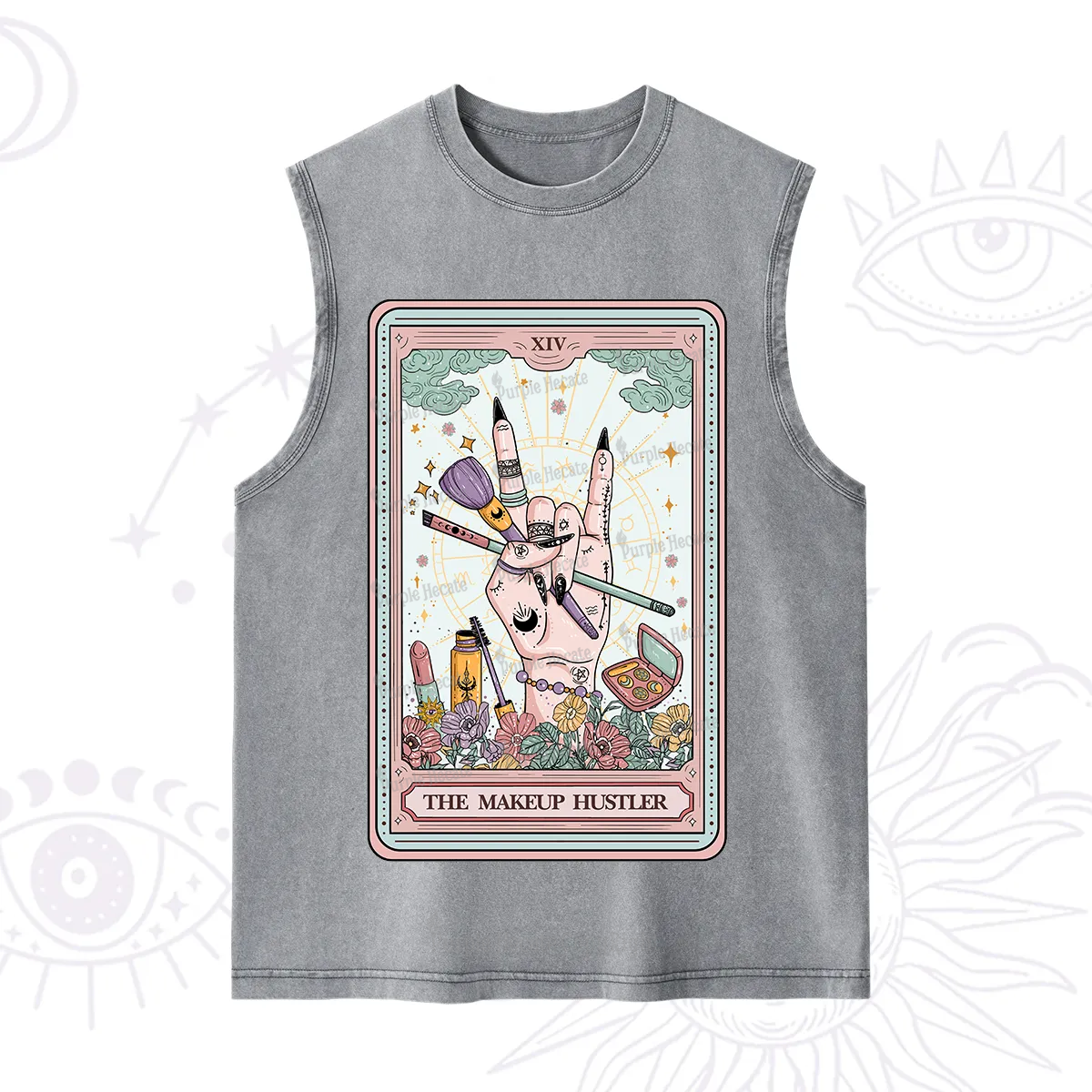 Purplehecate The Makeup Hustler Tarot Washed Tank