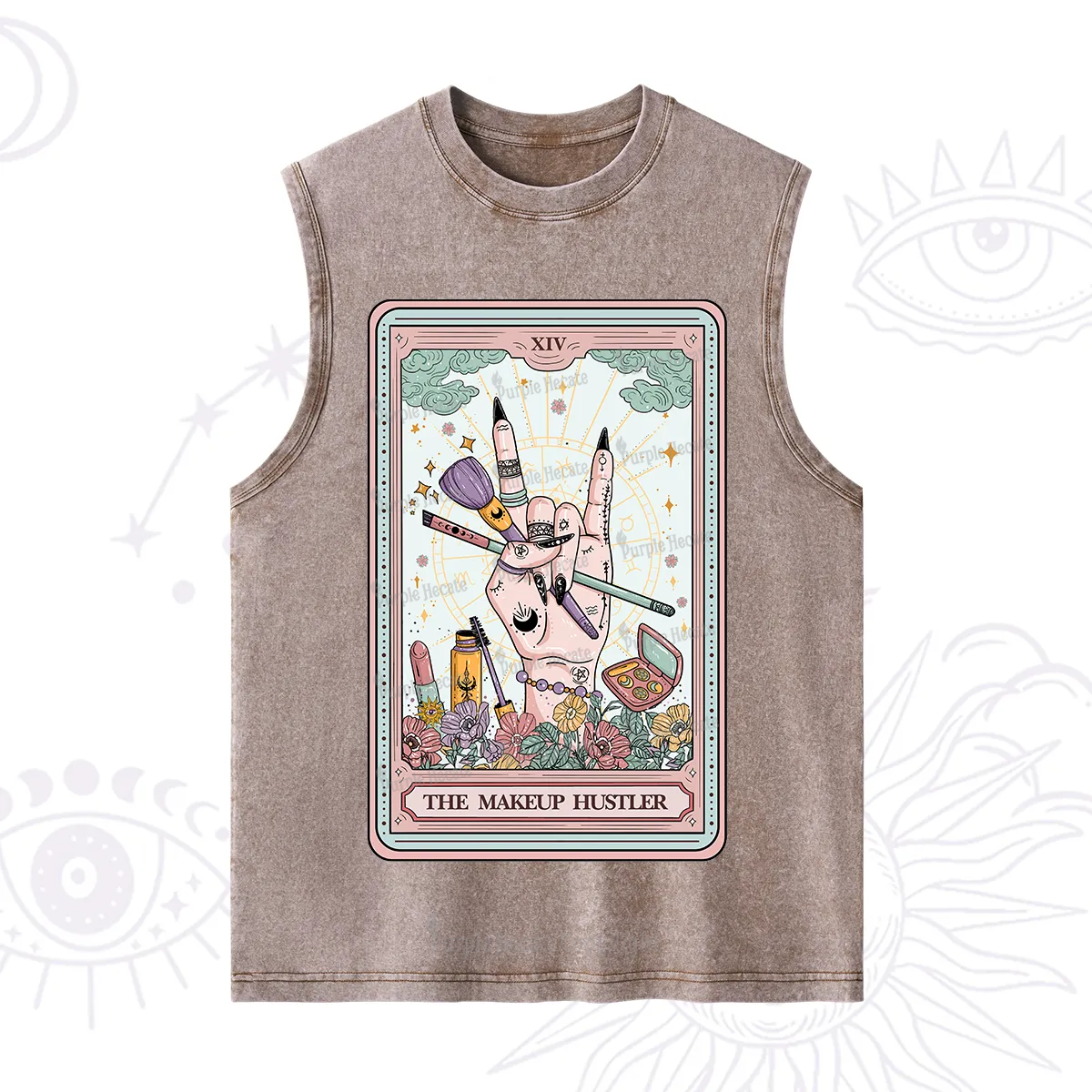 Purplehecate The Makeup Hustler Tarot Washed Tank