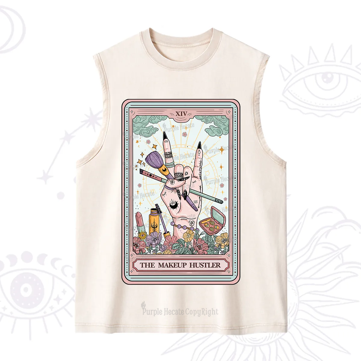 Purplehecate The Makeup Hustler Tarot Washed Tank