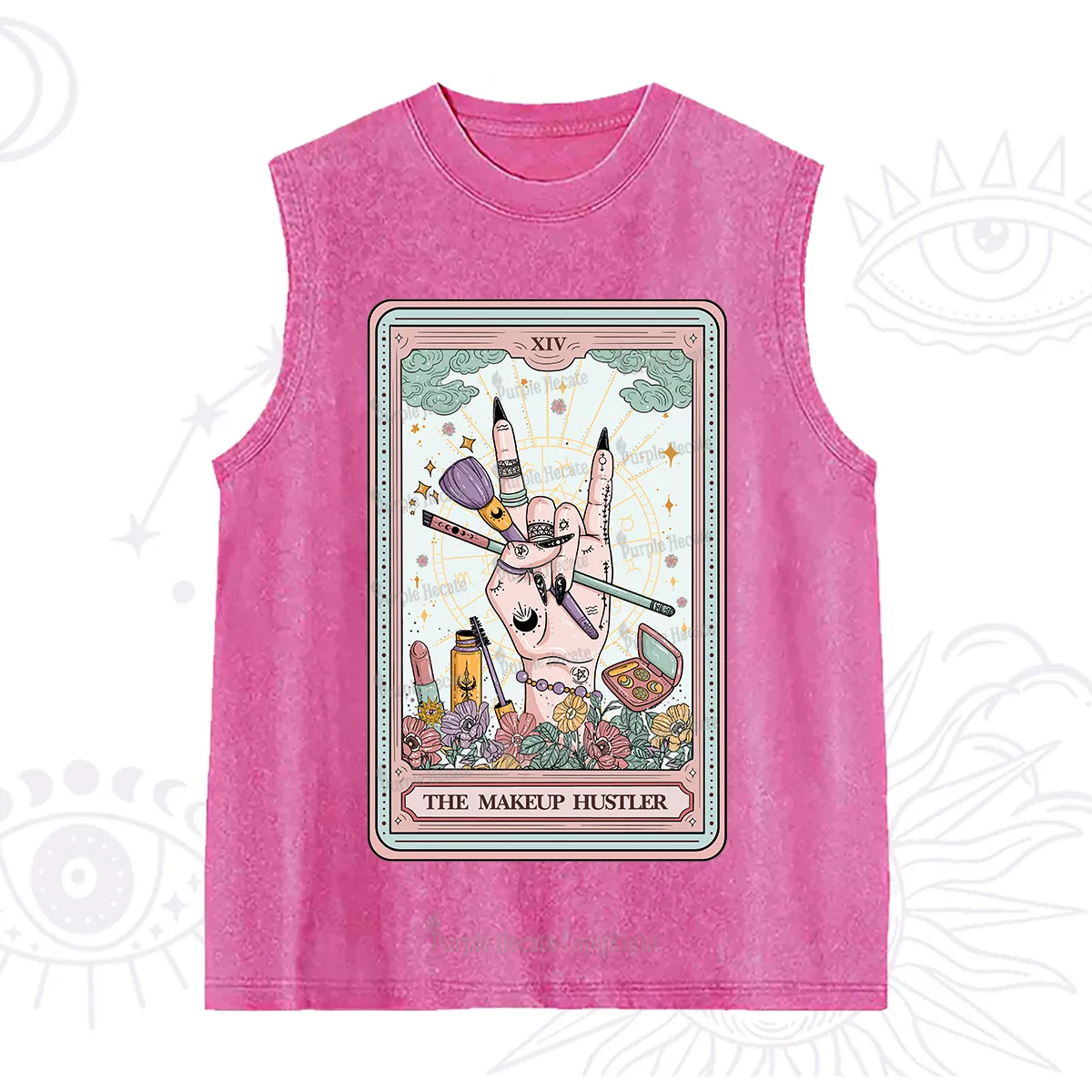 Purplehecate The Makeup Hustler Tarot Washed Tank