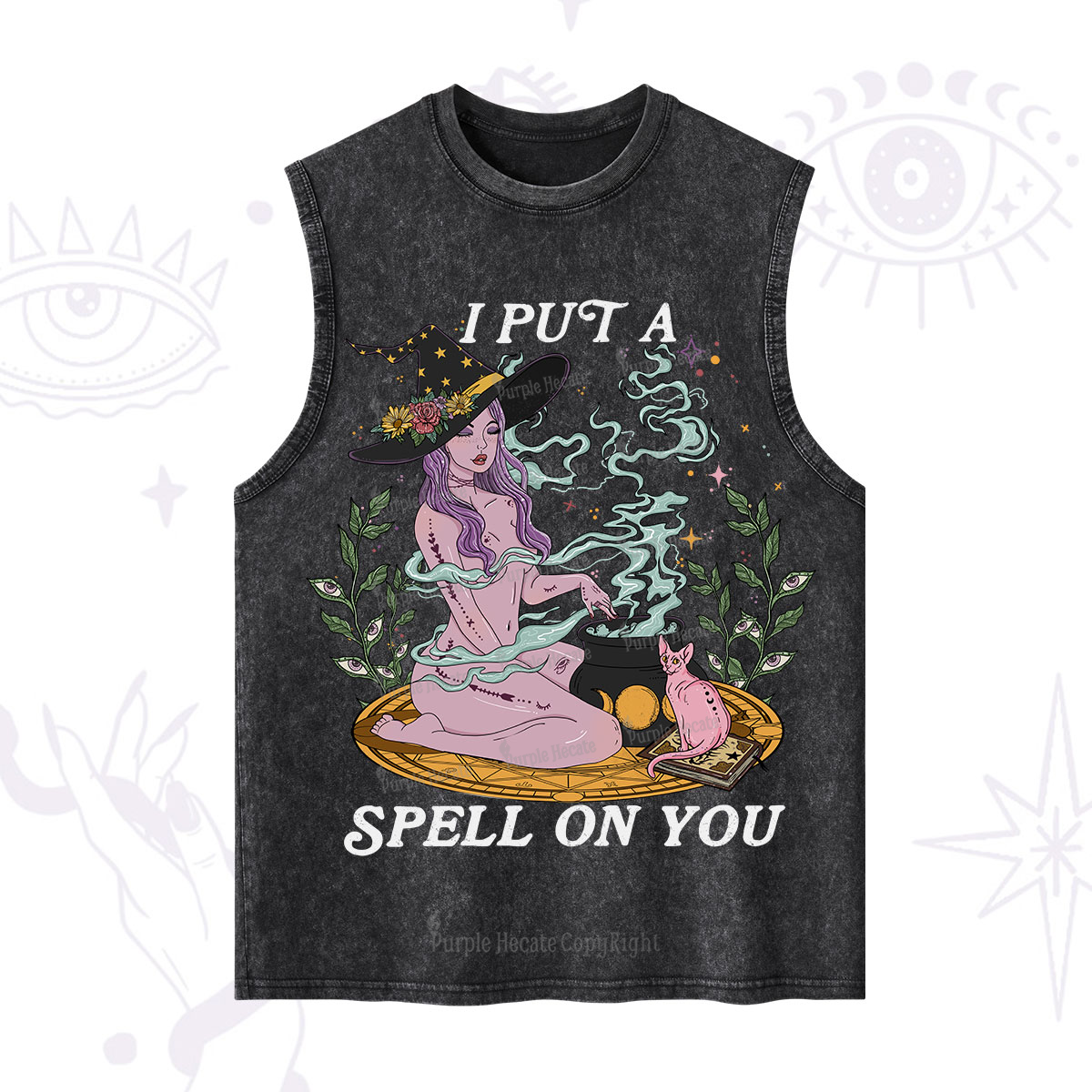 Purplehecate I Put A Spell On You Washed Tank