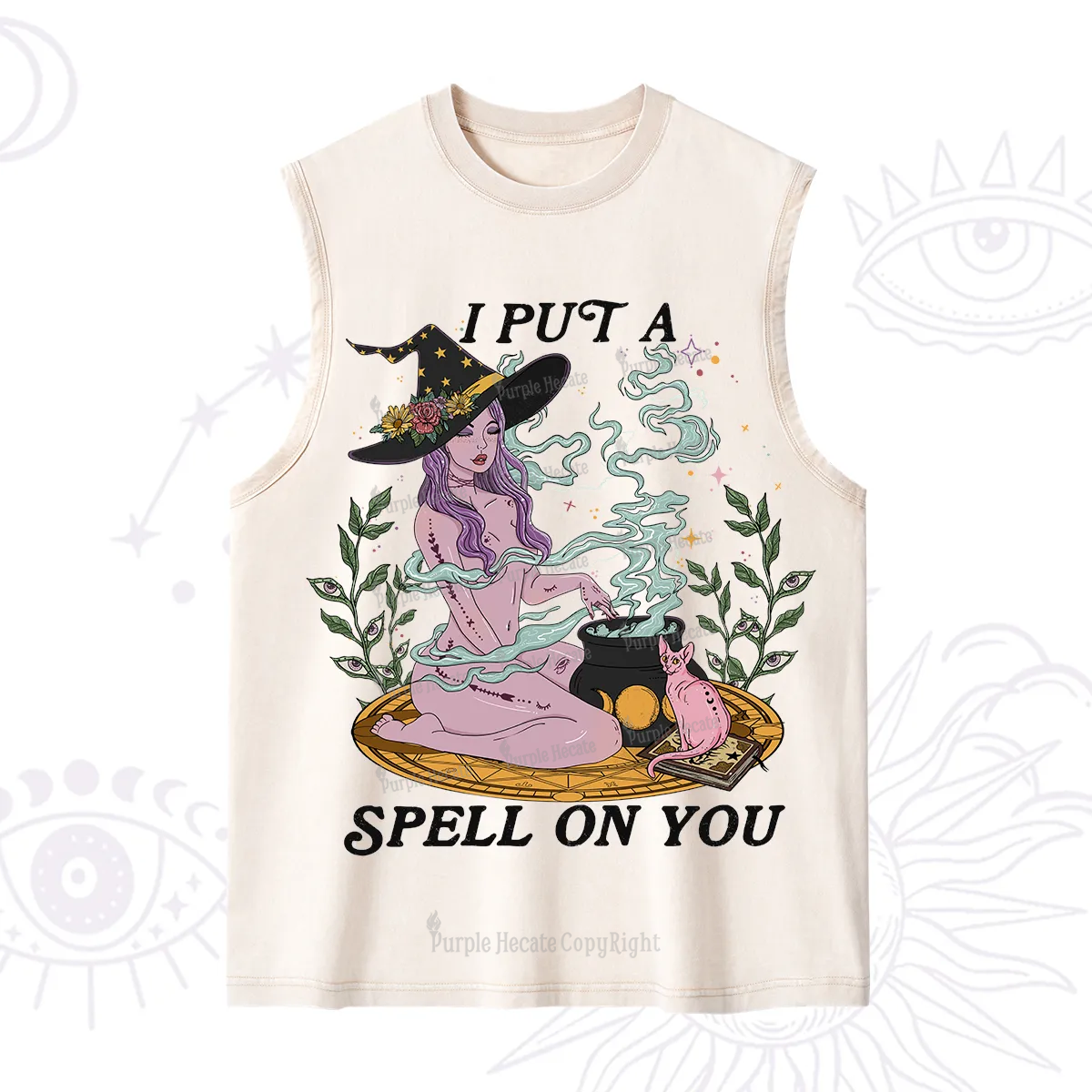 Purplehecate I Put A Spell On You Washed Tank