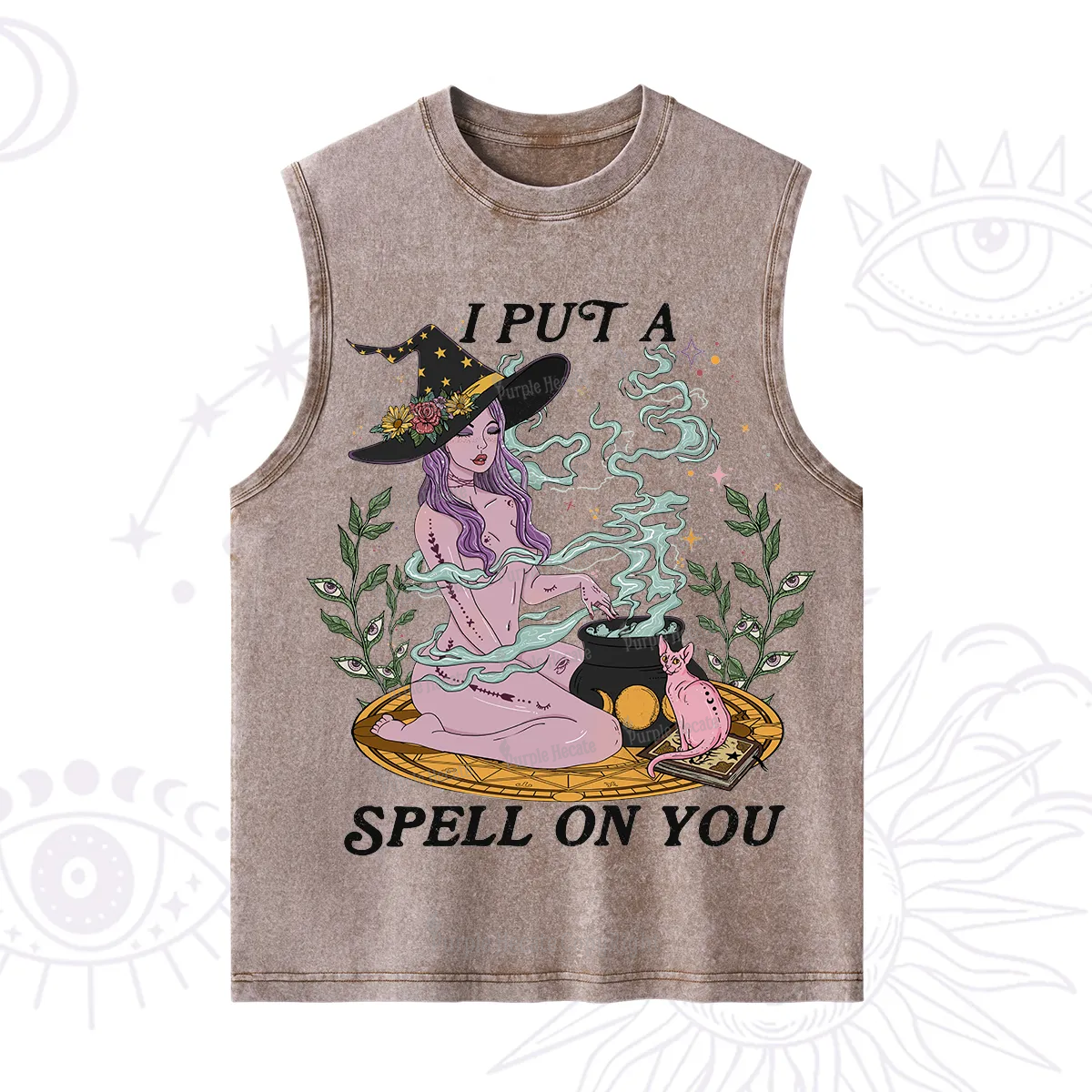 Purplehecate I Put A Spell On You Washed Tank