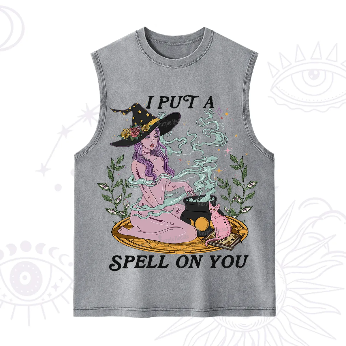 Purplehecate I Put A Spell On You Washed Tank