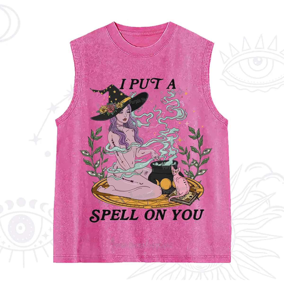 Purplehecate I Put A Spell On You Washed Tank