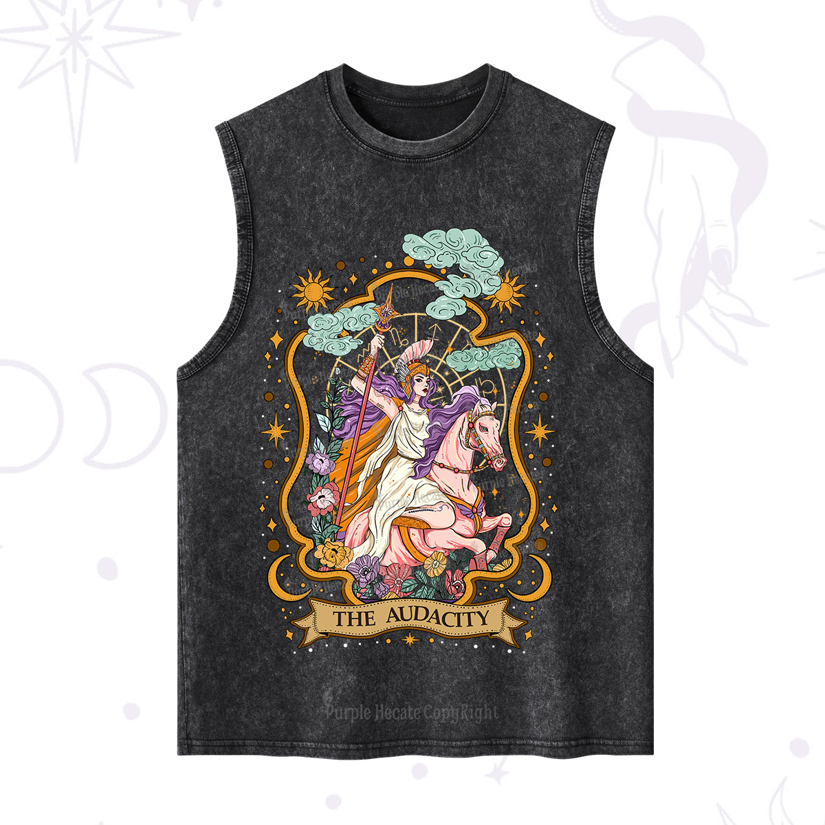 Purplehecate The Audacity Goddess Washed Tank