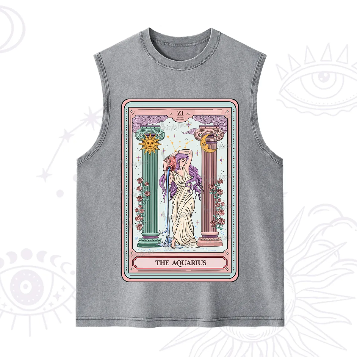 Purplehecate The Aquarius Goddess Tarot Washed Tank