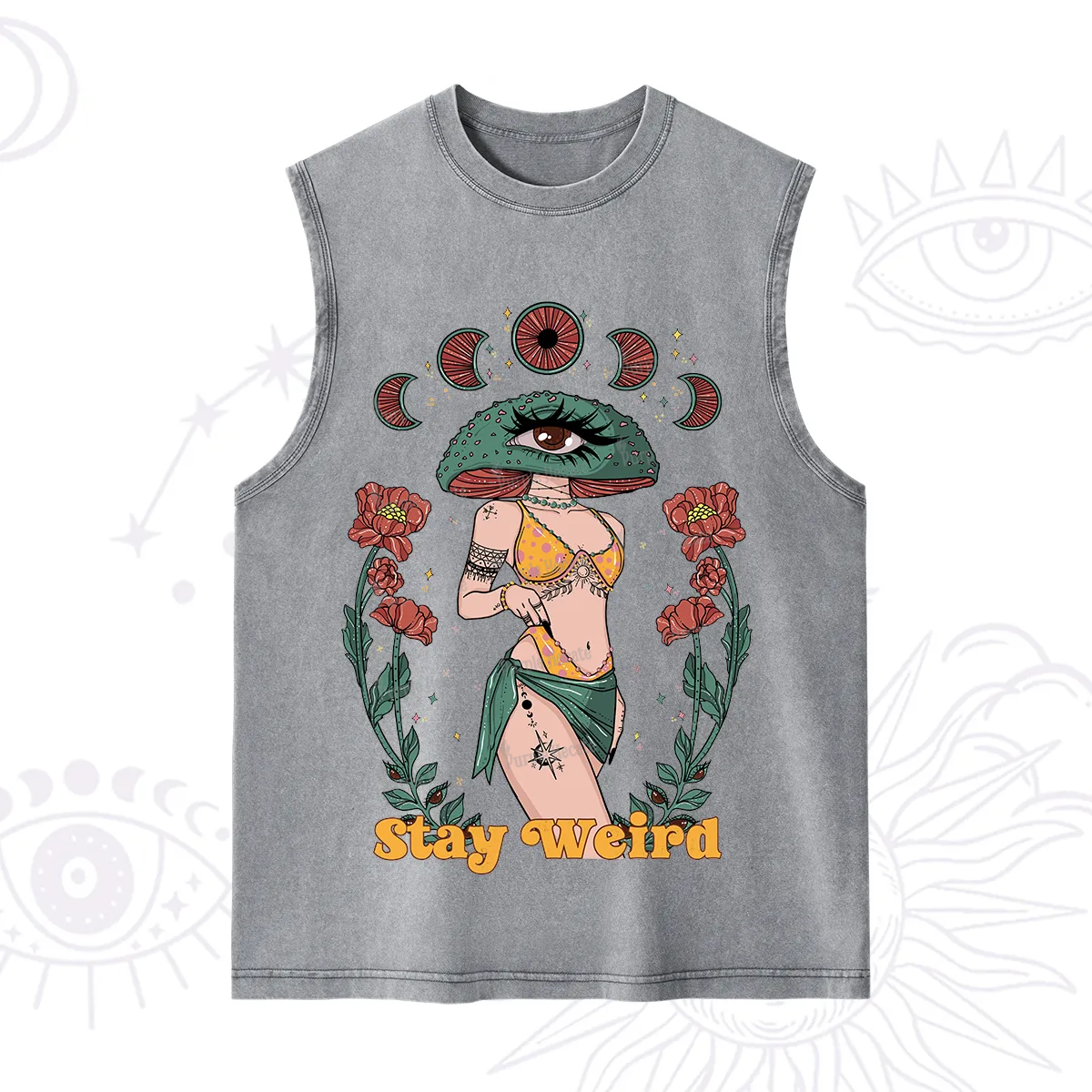 Purplehecate Stay Weird Washed Tank
