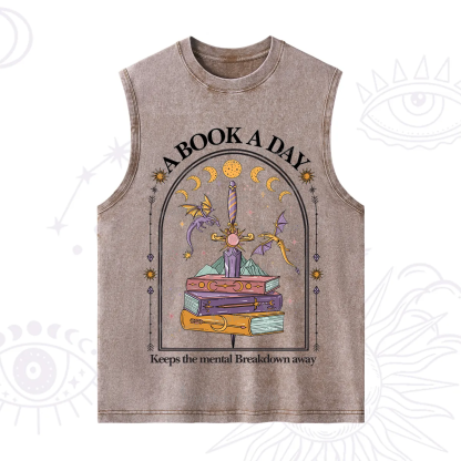 Purplehecate A Book A Day Keeps The Mental Breakdown Away Washed Tank