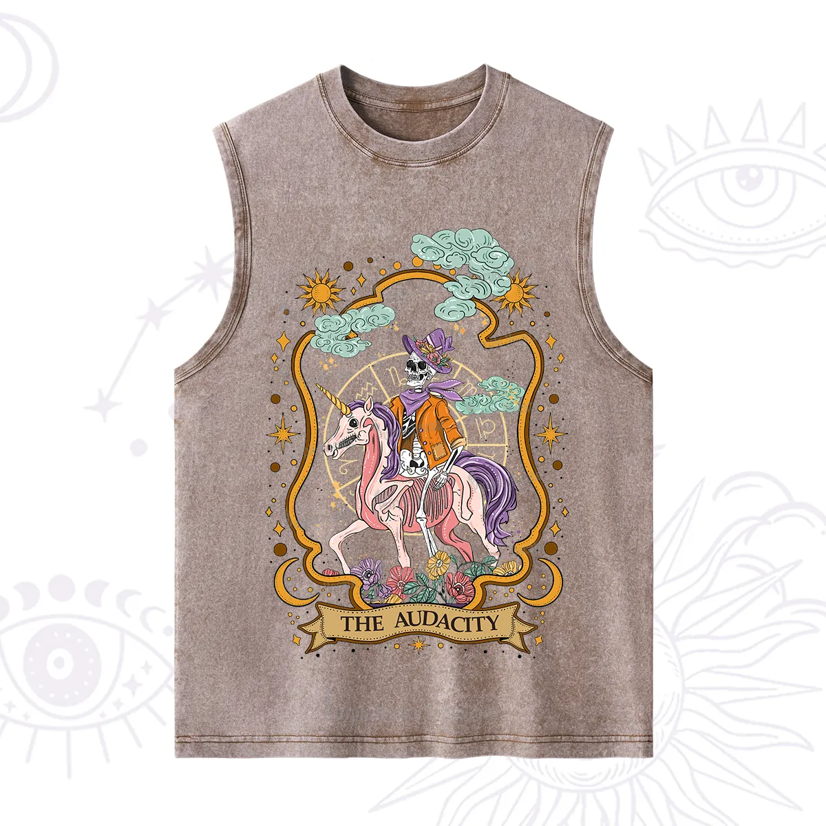 Purplehecate The Audacity Skeleton Washed Tank