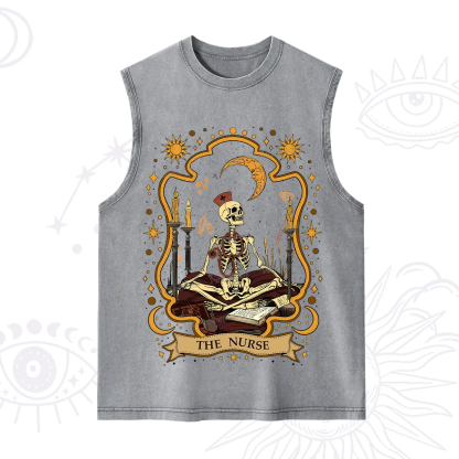 Purplehecate The Nurse Skeleton Washed Tank
