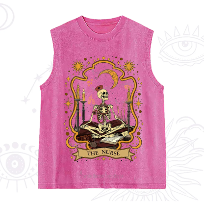 Purplehecate The Nurse Skeleton Washed Tank