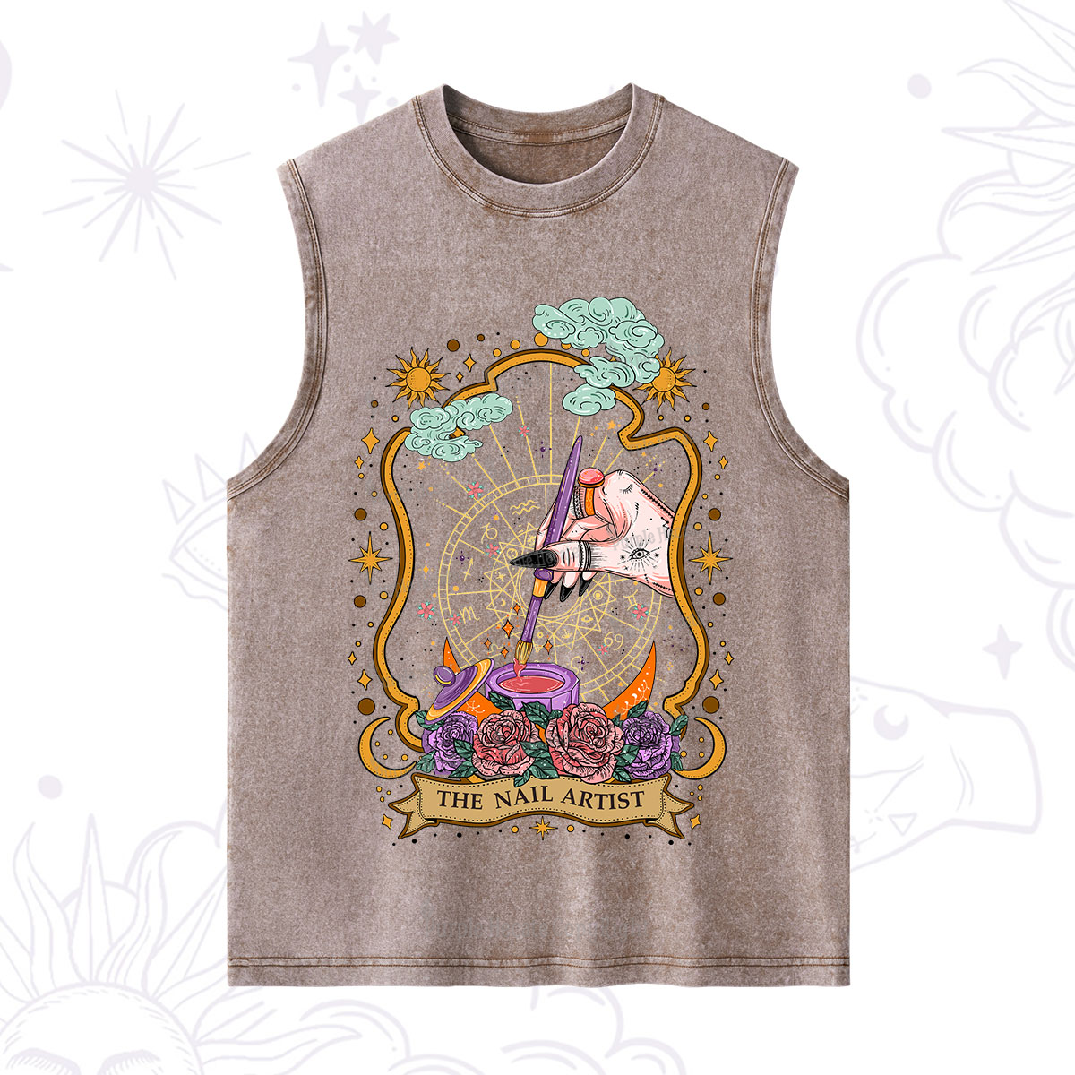 Purplehecate The Nail Artist Washed Tank