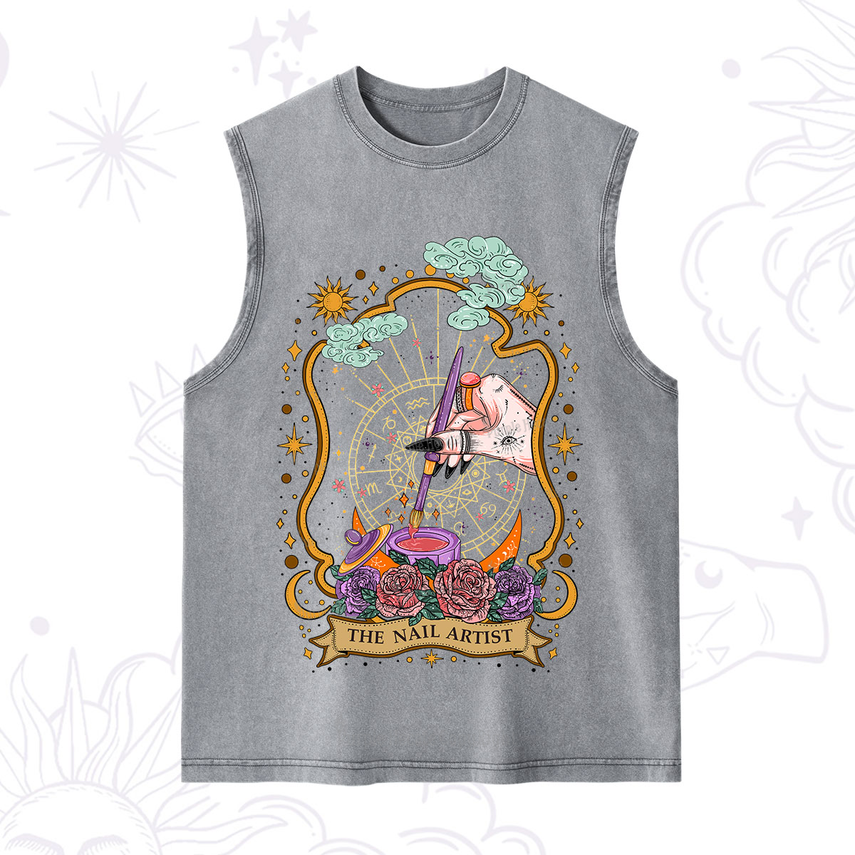 Purplehecate The Nail Artist Washed Tank
