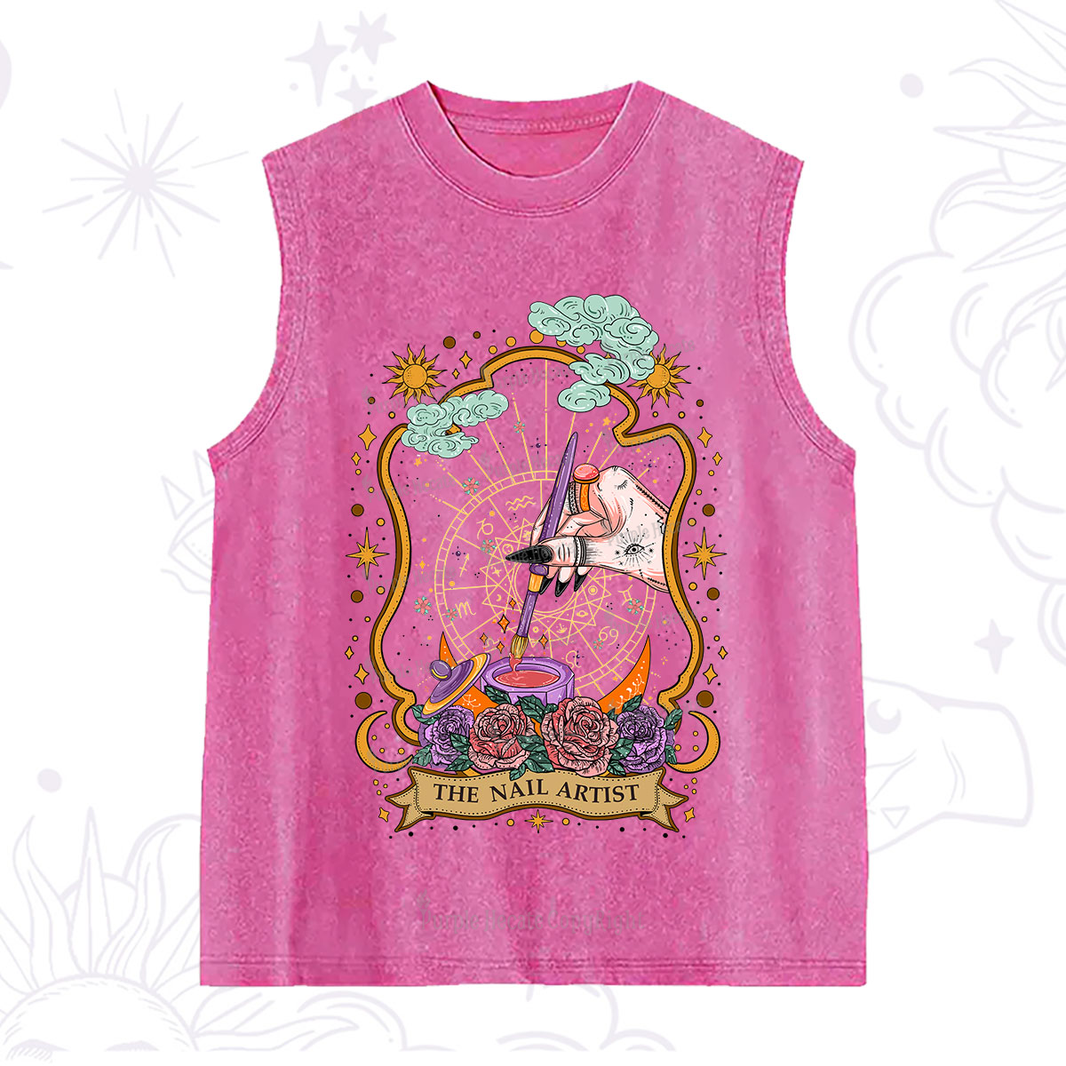 Purplehecate The Nail Artist Washed Tank