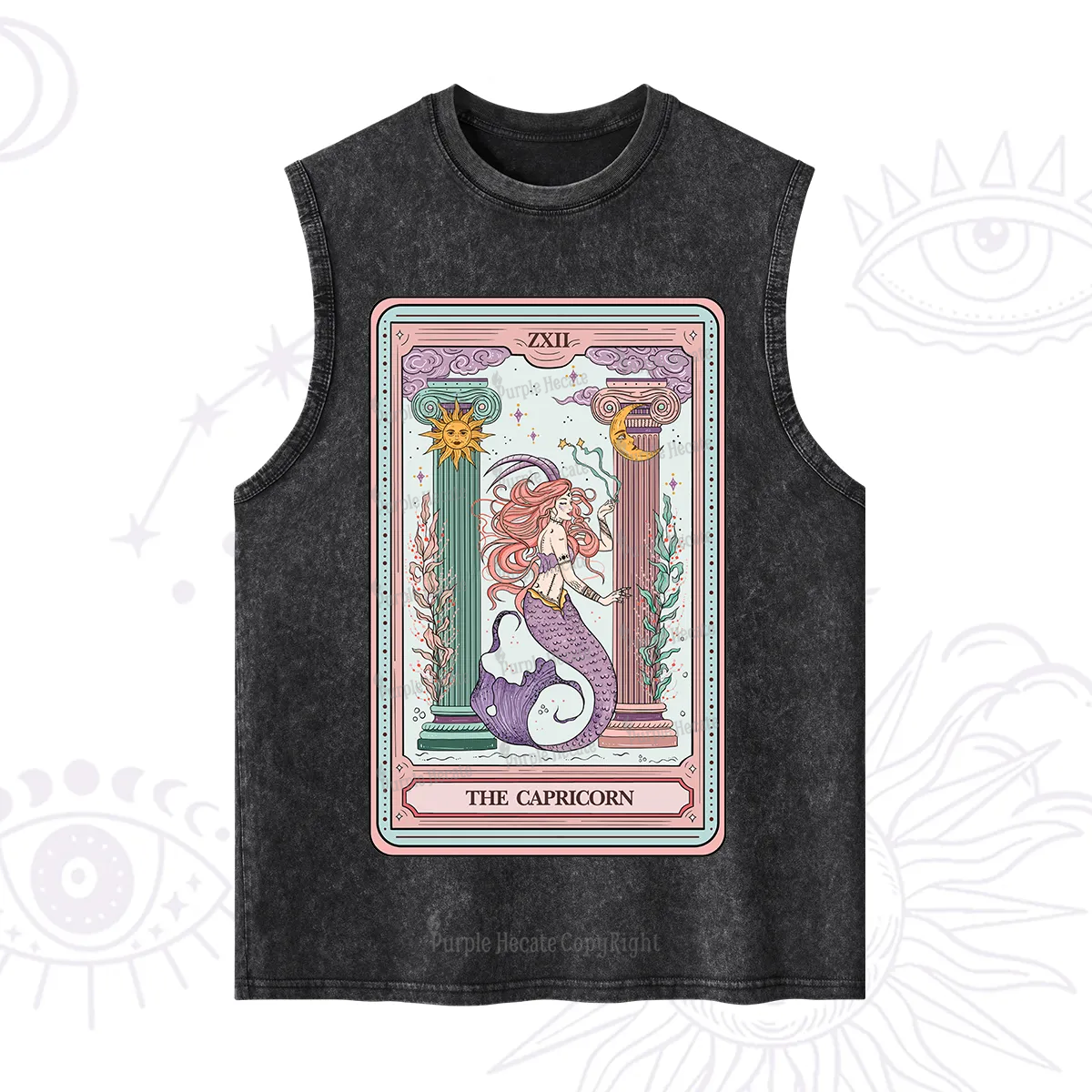 Purplehecate The Capricorn Goddess Tarot Washed Tank