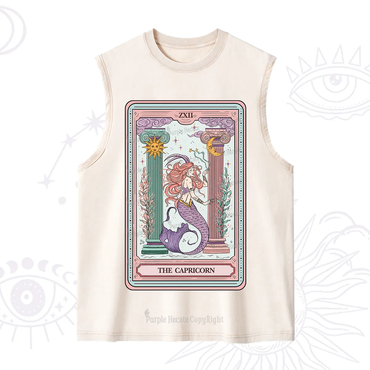 Purplehecate The Capricorn Goddess Tarot Washed Tank