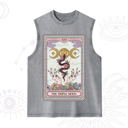 Purplehecate The Triple Moon Tarot Washed Tank
