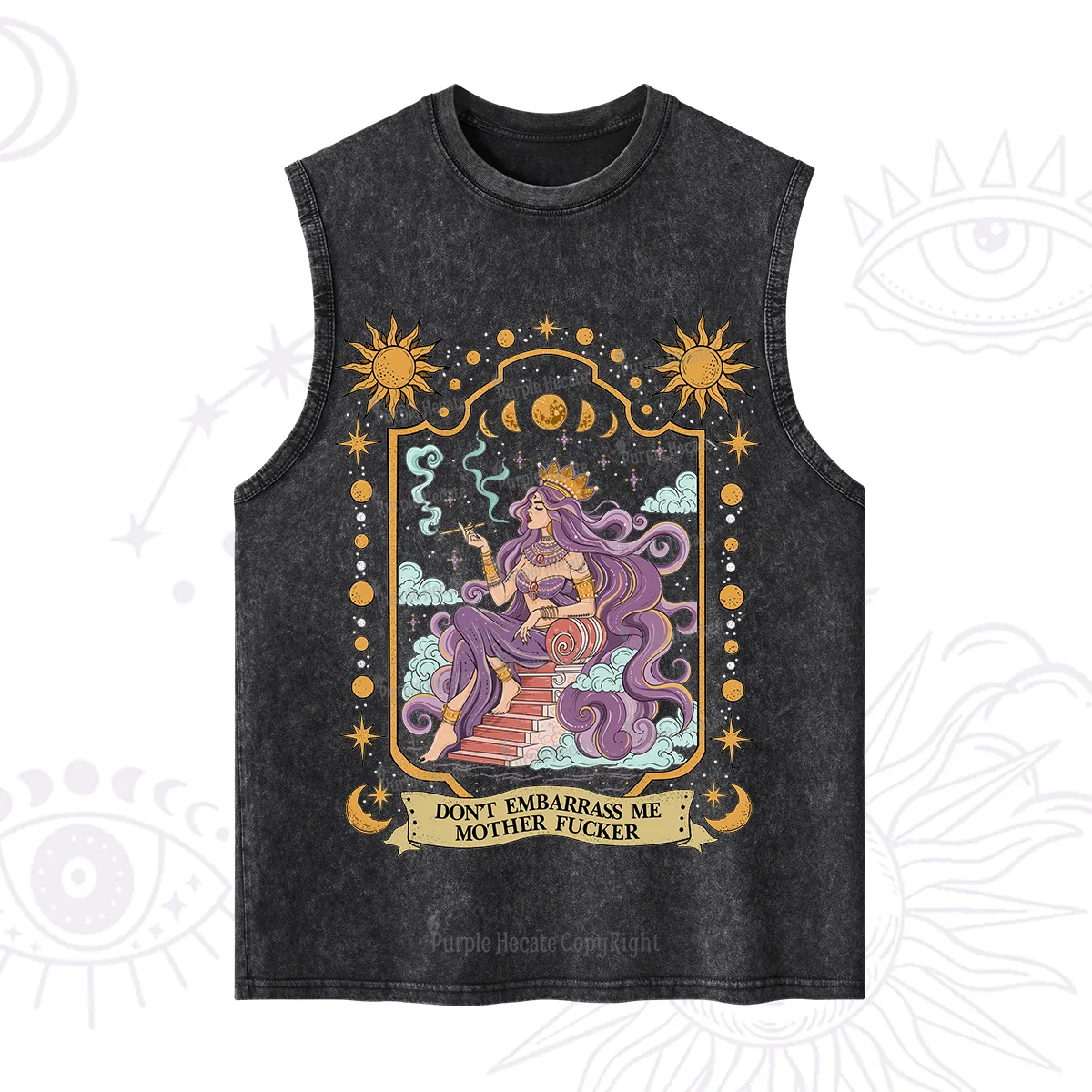 Purplehecate Don't Embarrass Me Mother Fucker Washed Tank