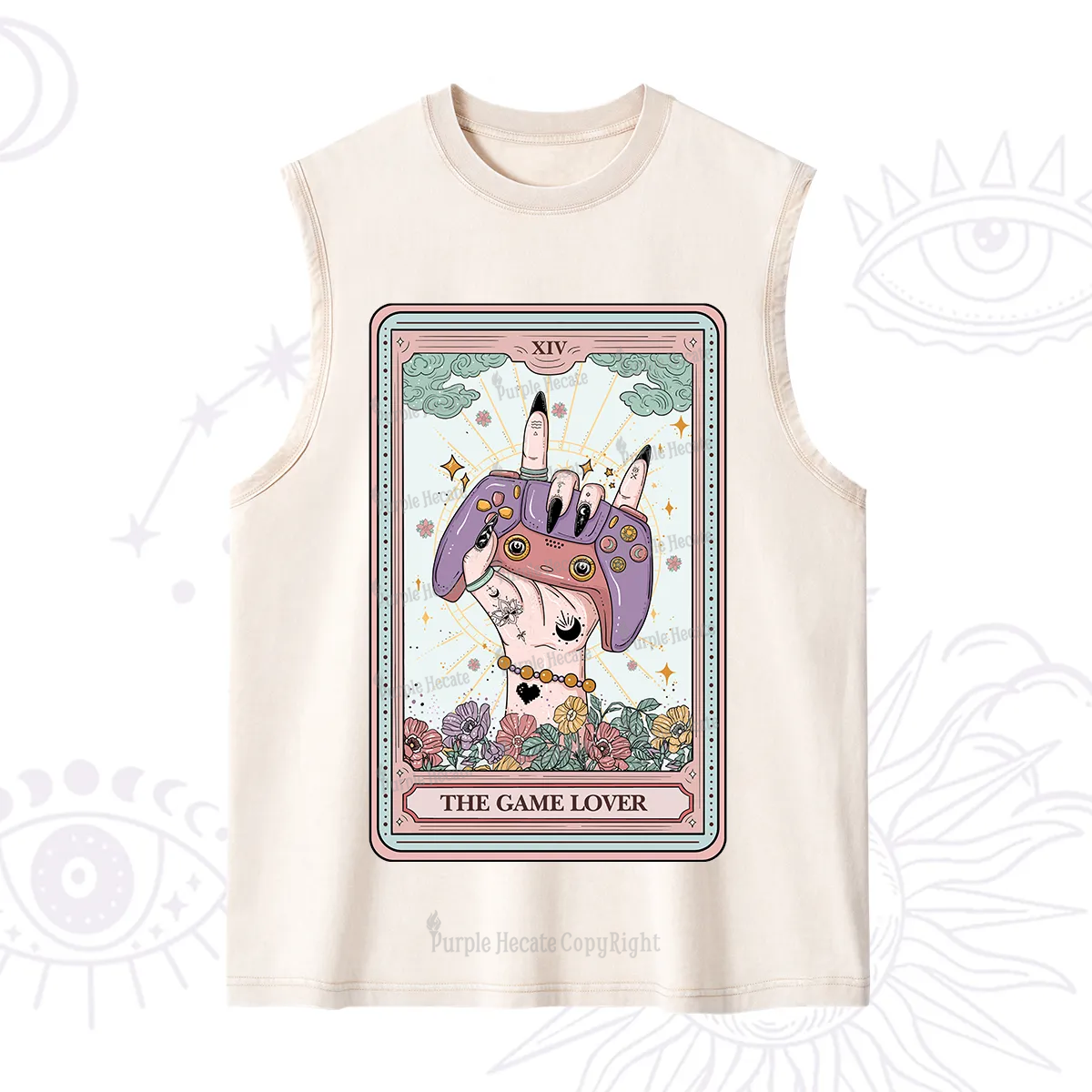 Purplehecate The Game Lover Tarot Washed Tank