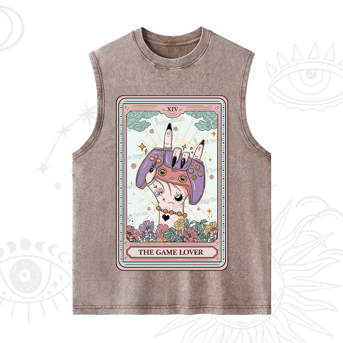 Purplehecate The Game Lover Tarot Washed Tank
