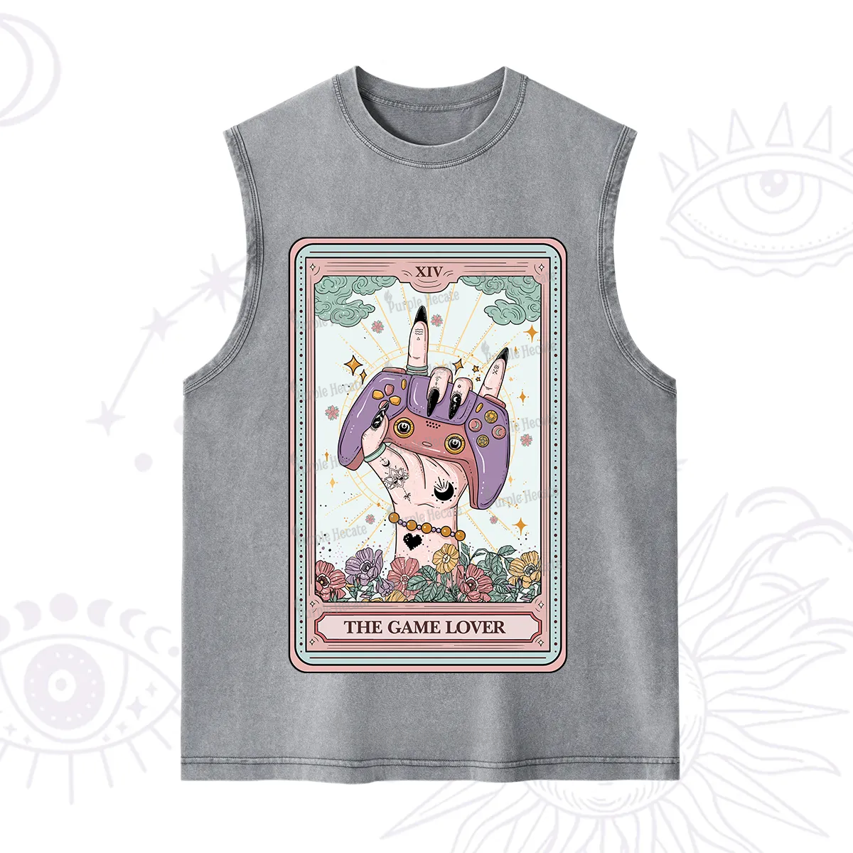 Purplehecate The Game Lover Tarot Washed Tank