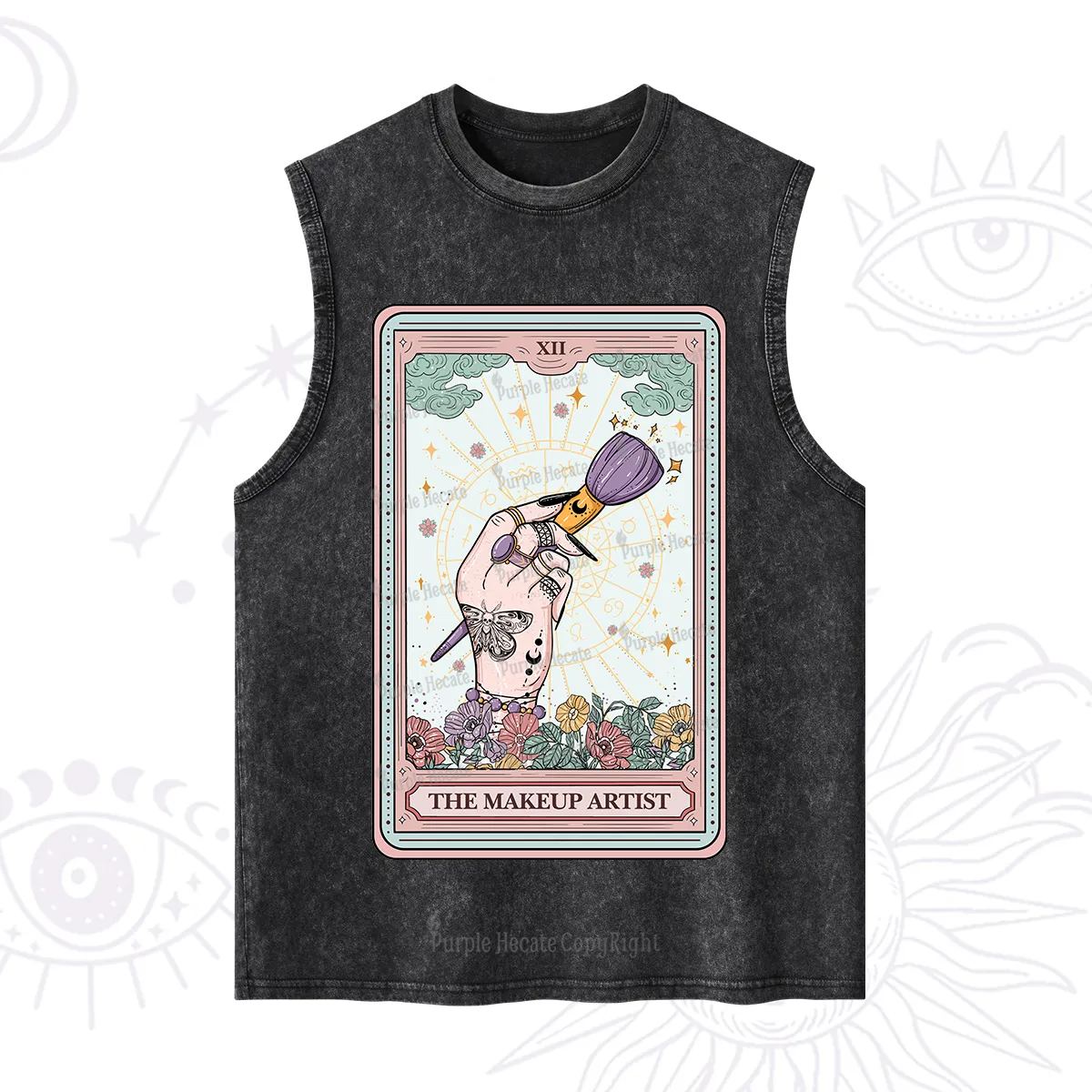 Purplehecate The Makeup Artist Tarot Washed Tank