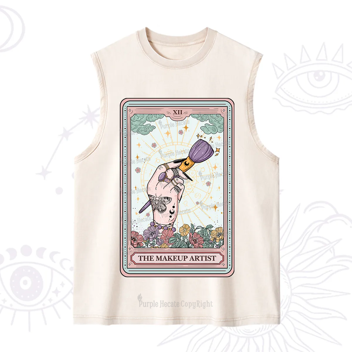 Purplehecate The Makeup Artist Tarot Washed Tank