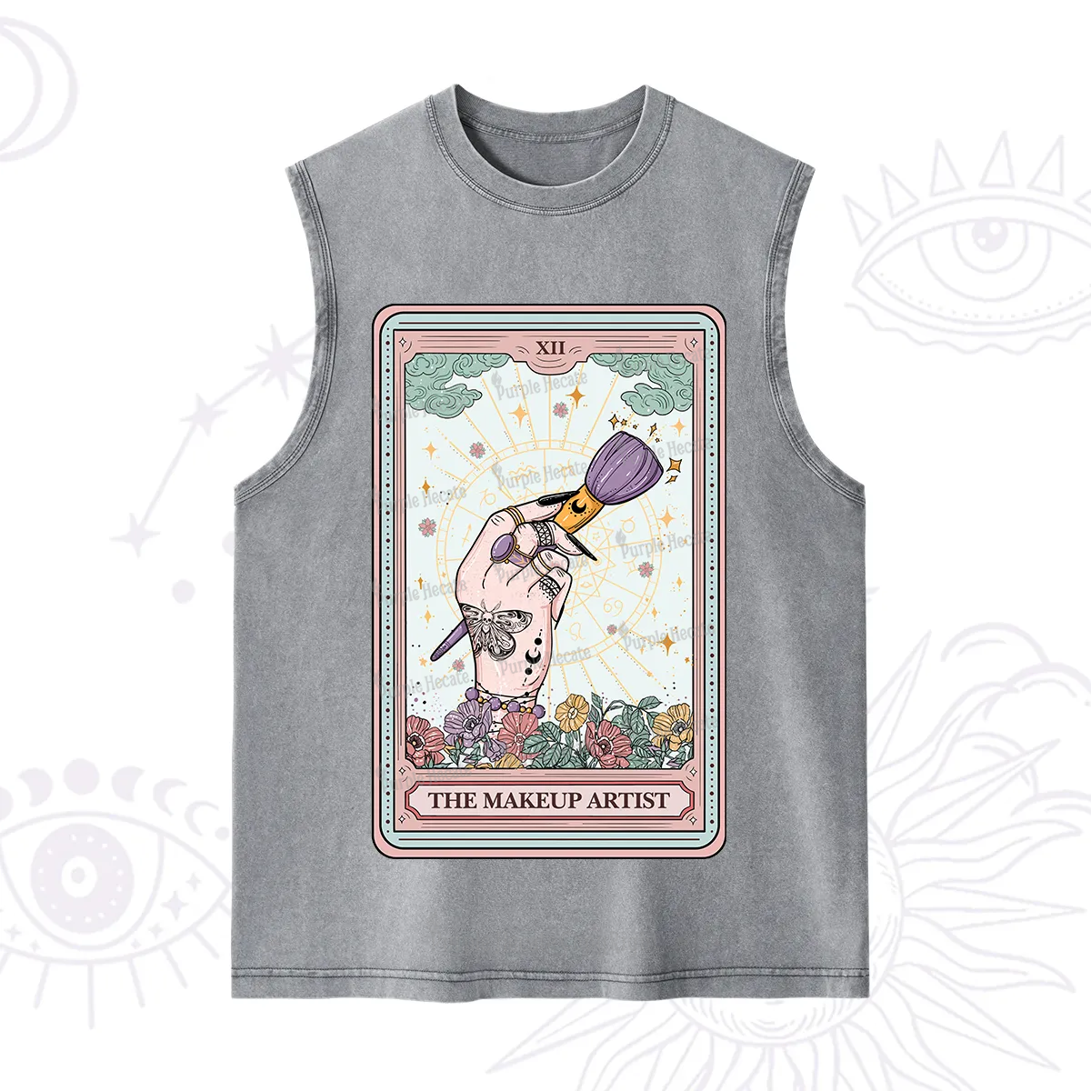 Purplehecate The Makeup Artist Tarot Washed Tank